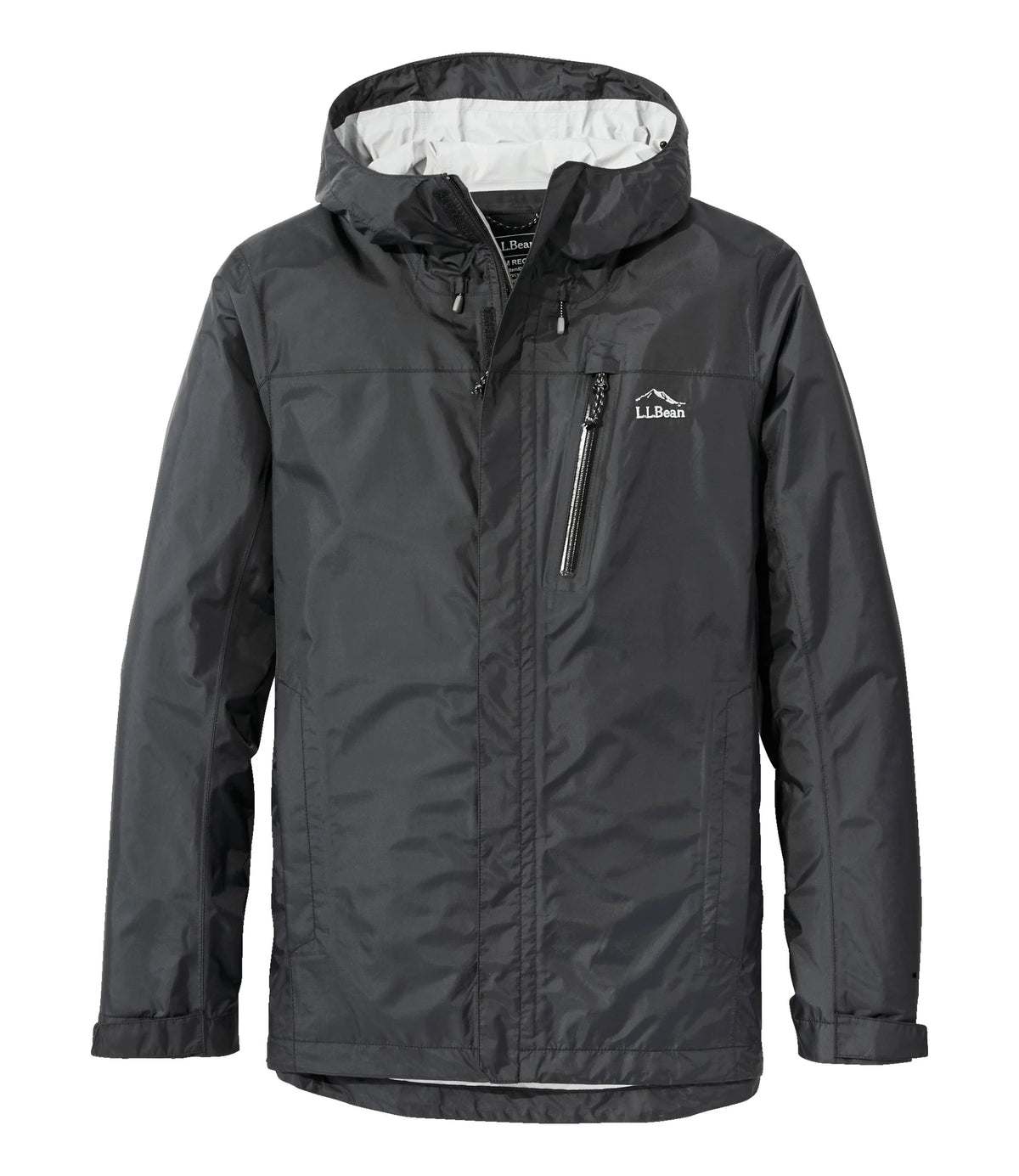 Men's Packable Waterproof Rain Jacket - Black