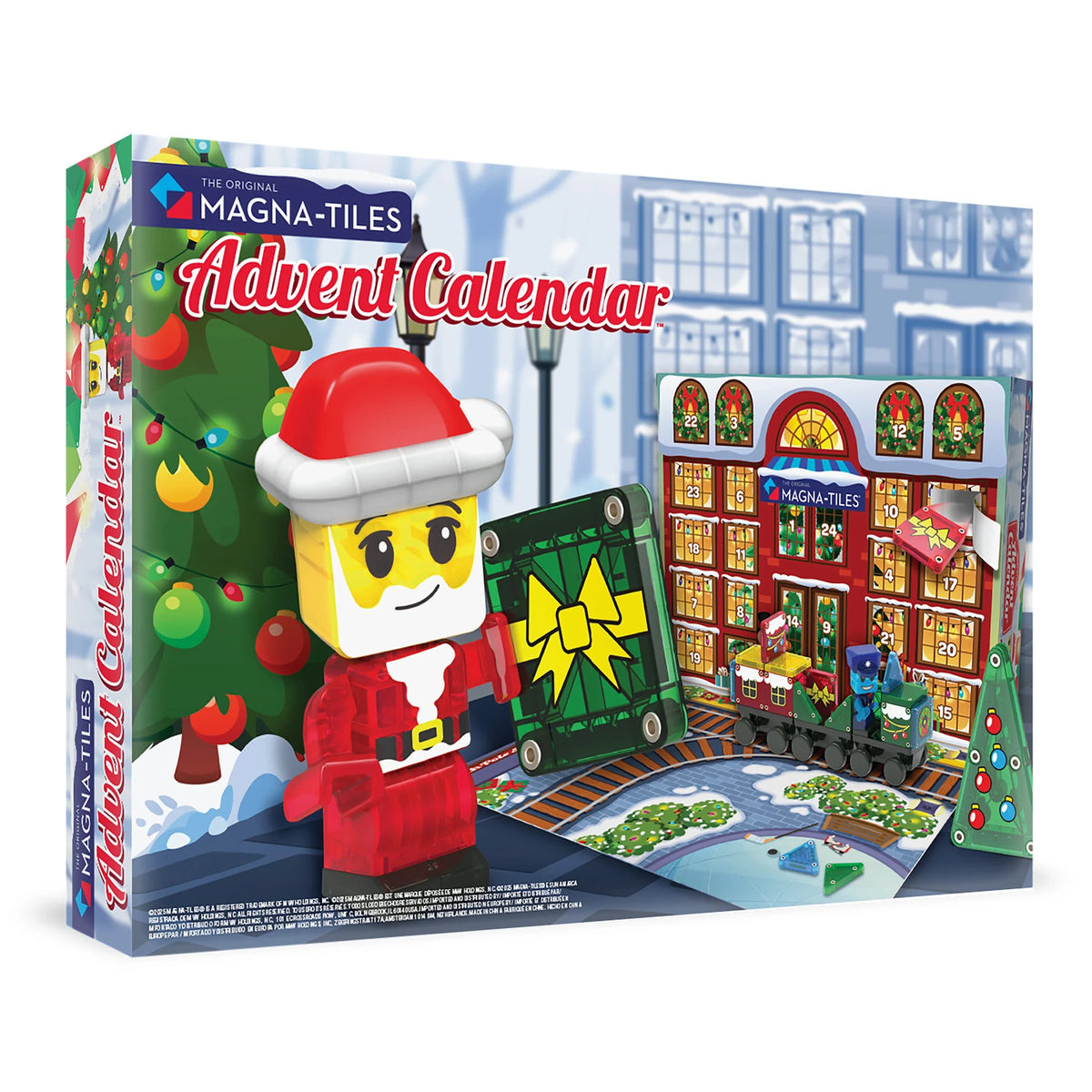 34-Piece Holiday Magnetic Building Calendar