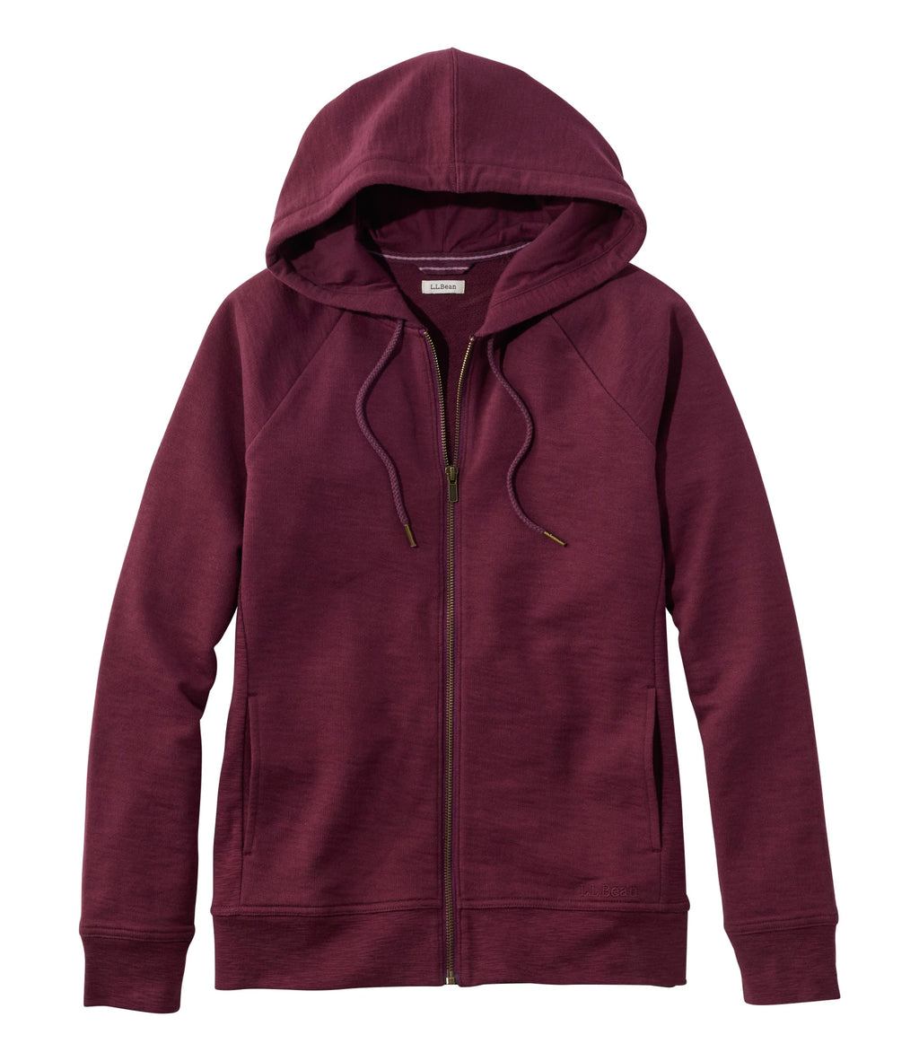 Women's French Terry Full-Zip Hoodie - White