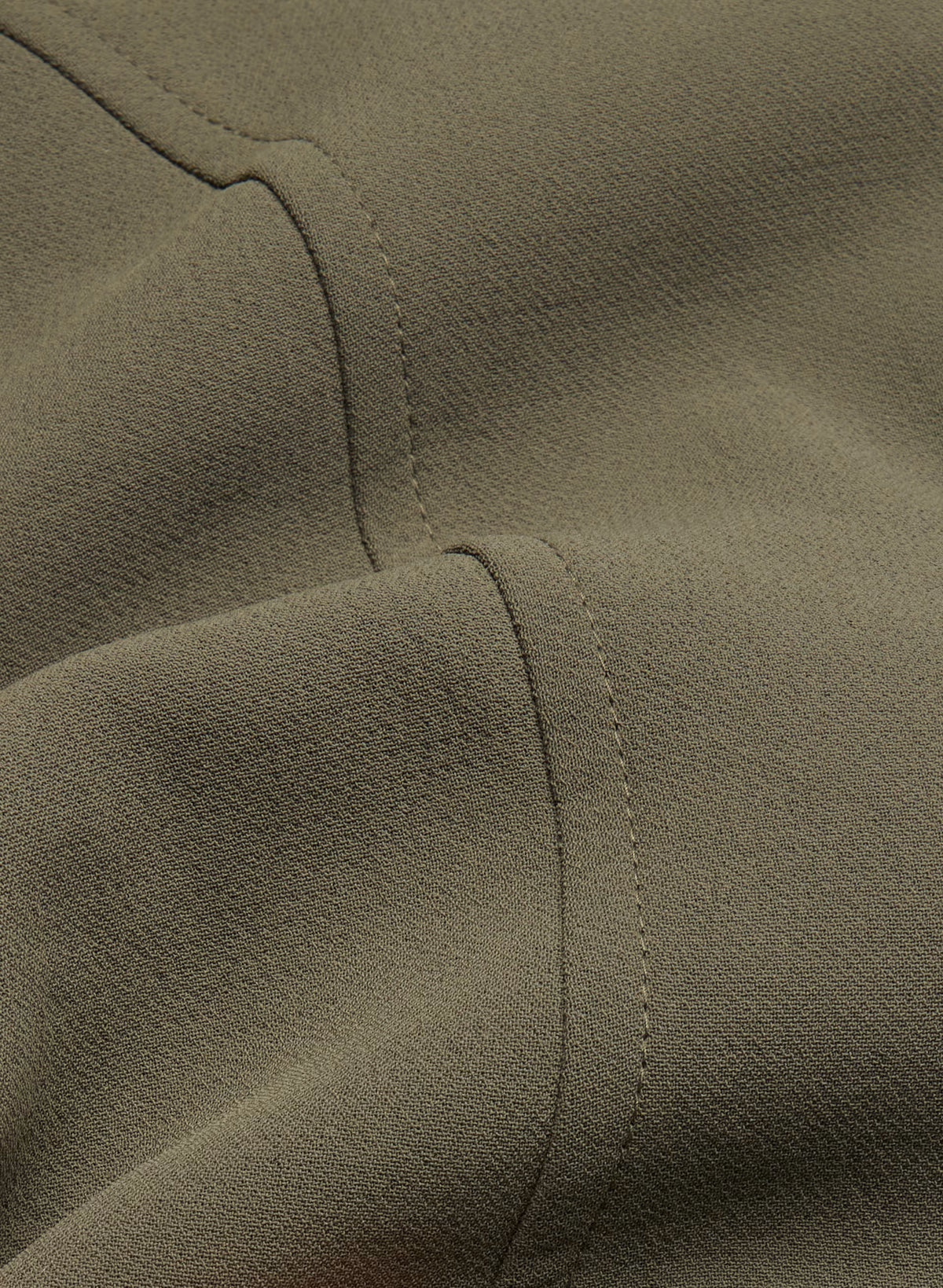 Lined Tailored Suit Vest - Olive
