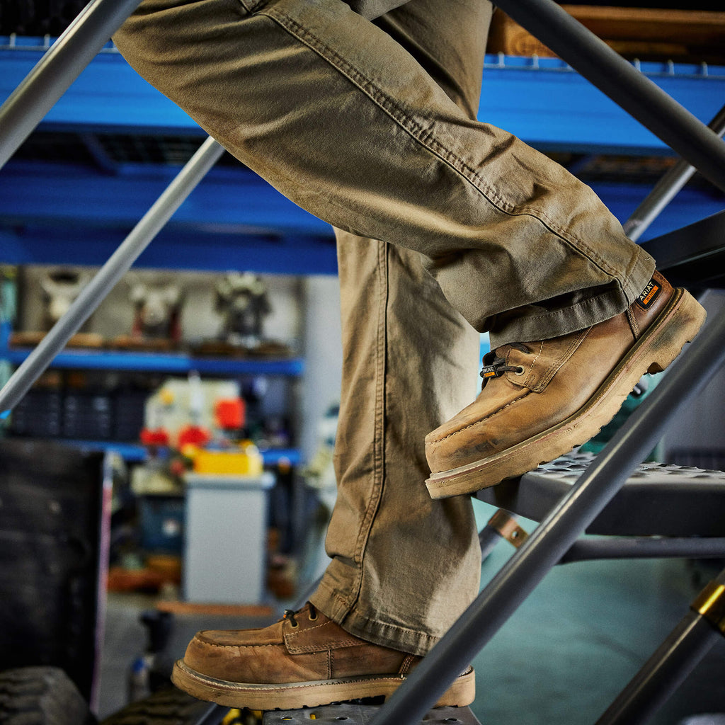 Men's Waterproof Composite Toe Work Boots - Brown