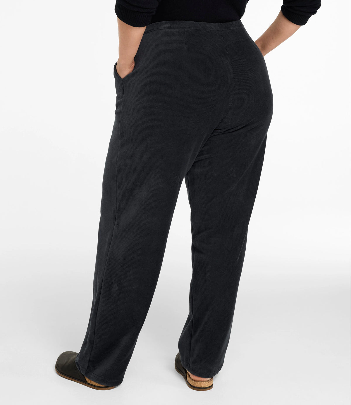Women's Stretch Corduroy Straight-Leg Pants - Khaki