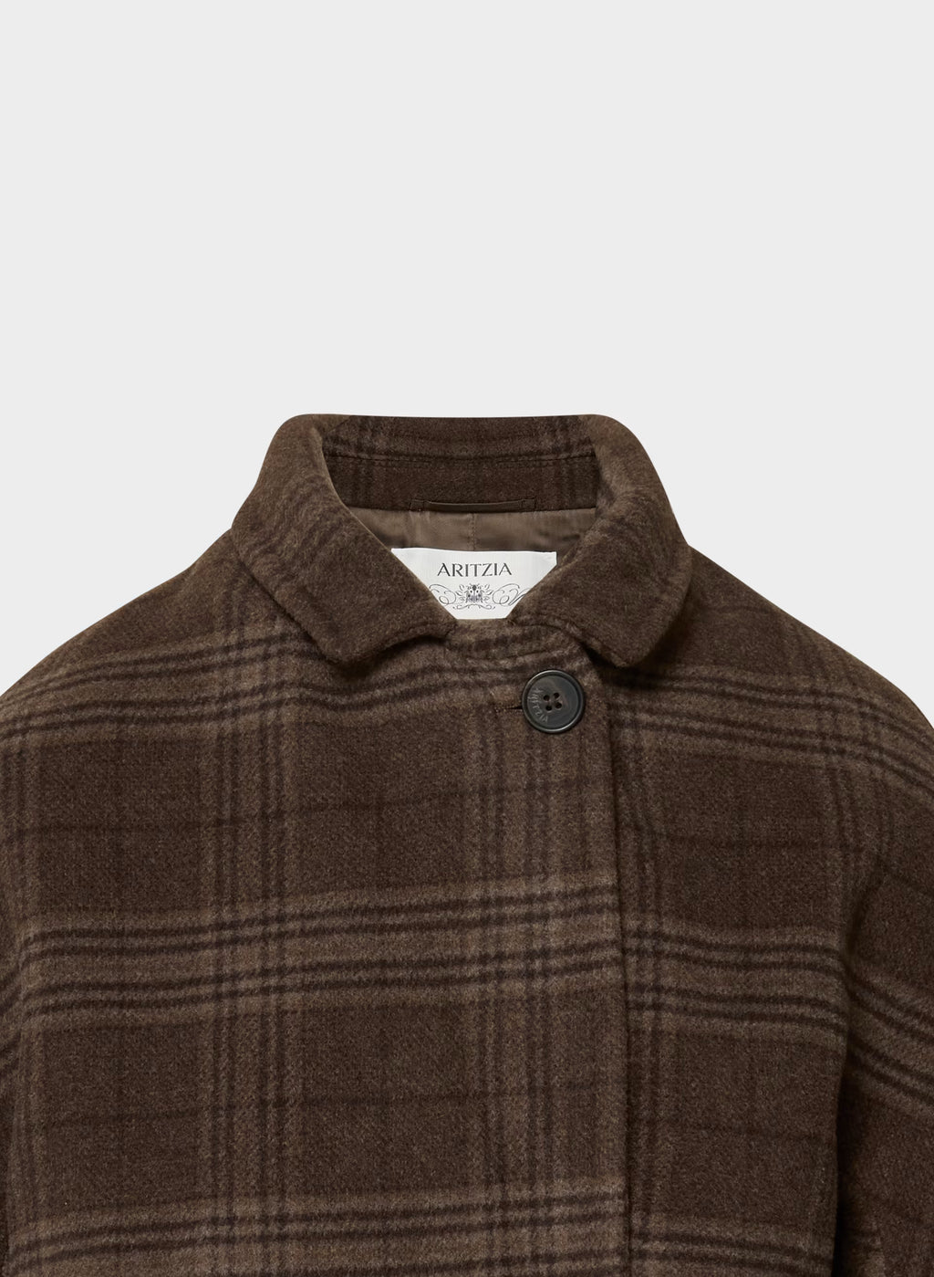Double-Breasted Wool Cashmere Coat - Herringbone