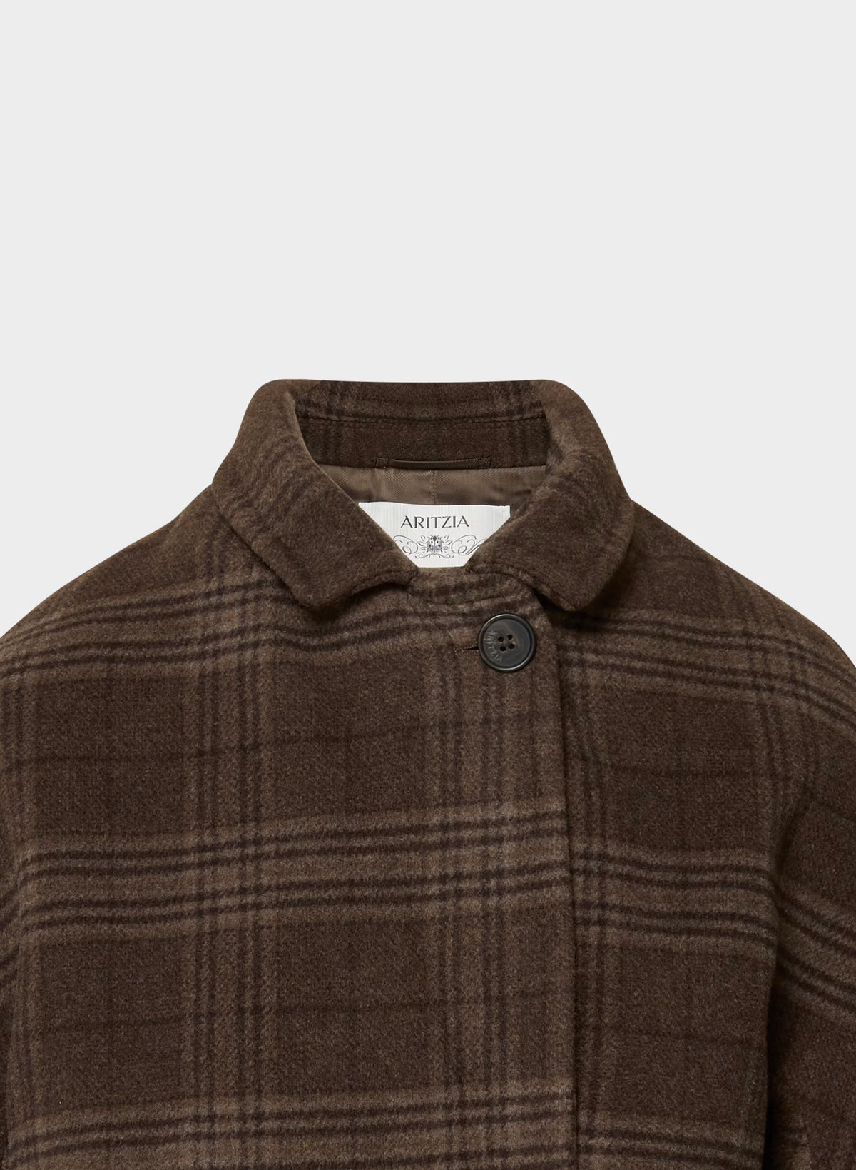 Double-Breasted Wool Cashmere Coat - Herringbone