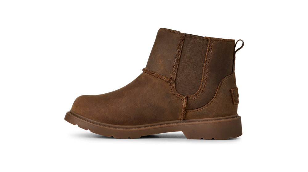 Kids' Waterproof Leather Chelsea Boots - Walnut