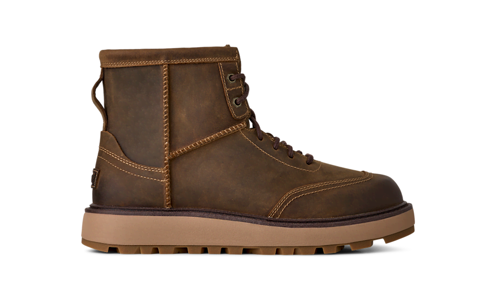 Men's Waterproof Leather Lace-Up Boot - Brown