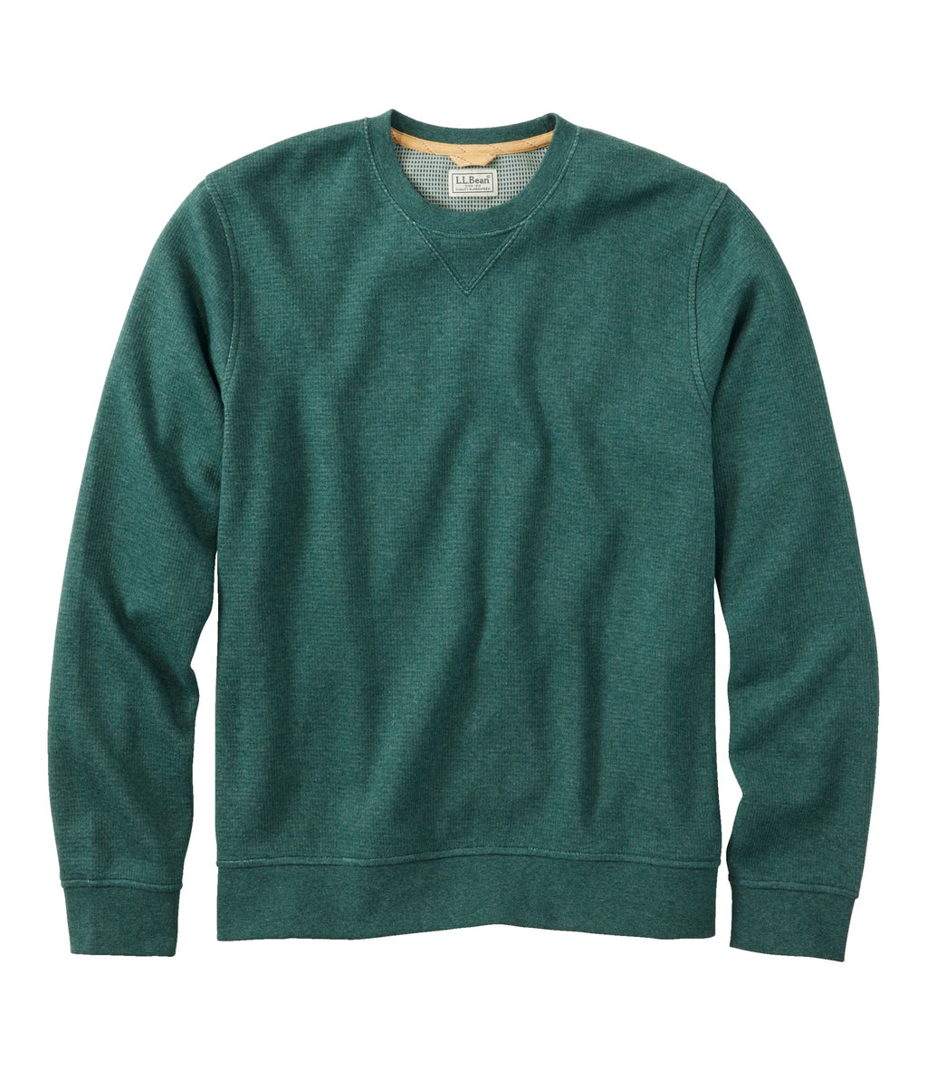 Men's Waffle Knit Crewneck Sweatshirt - Blue