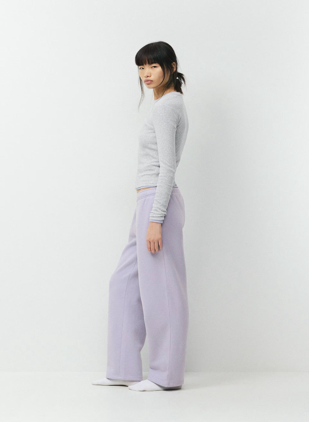 Straight-Leg Fleece Sweatpants - Yellow