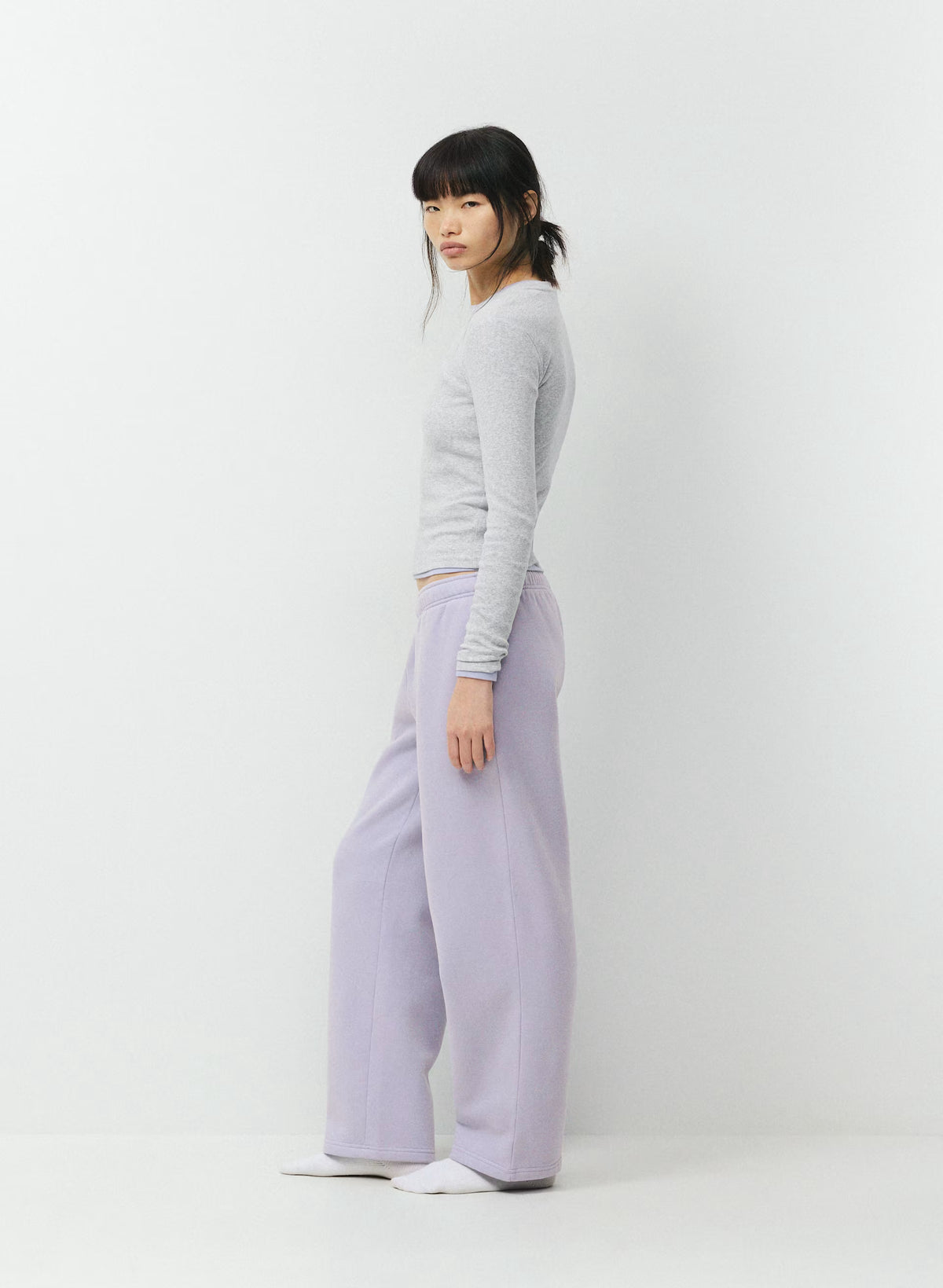 Straight-Leg Fleece Sweatpants - Yellow