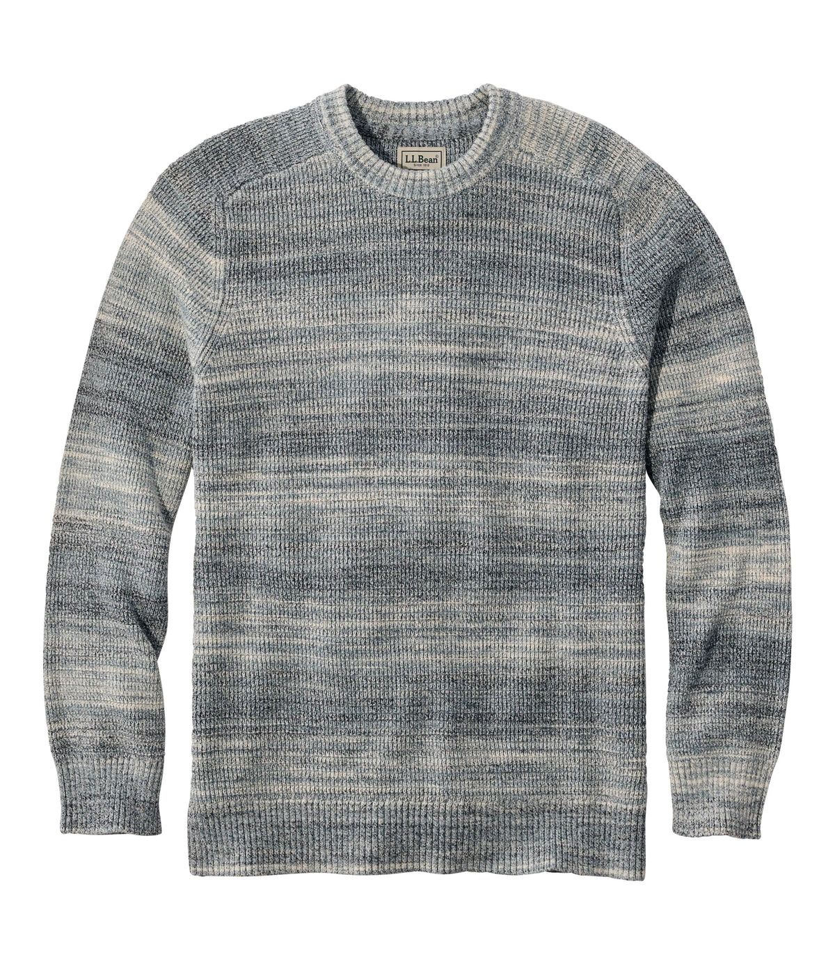 Men's Textured Cotton Crewneck Sweater - Sienna