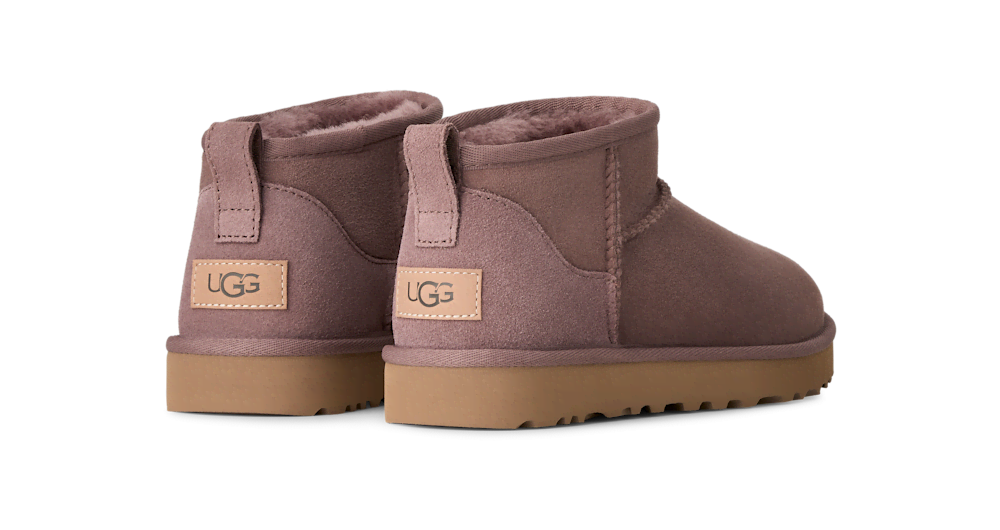 Women's Ultra-Short Sheepskin Boot - Grey