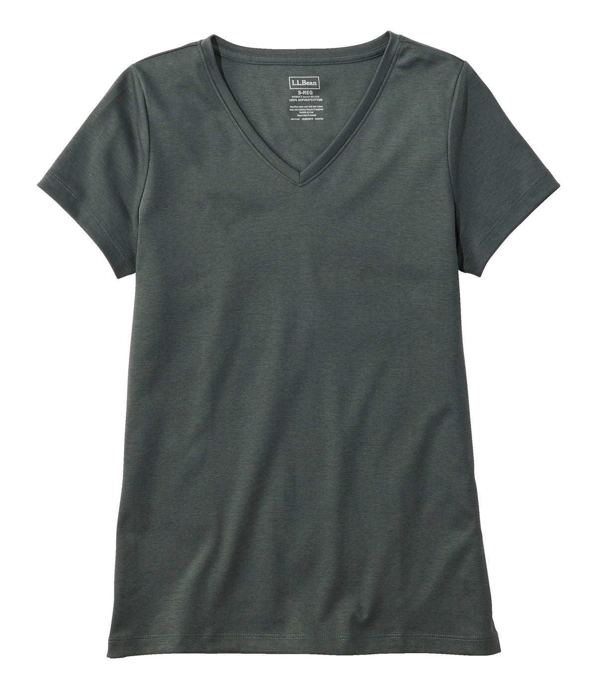 Women's Pima Cotton V-Neck T-Shirt - Black