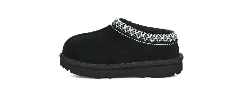 Toddler Suede Slip-On Slipper - Black