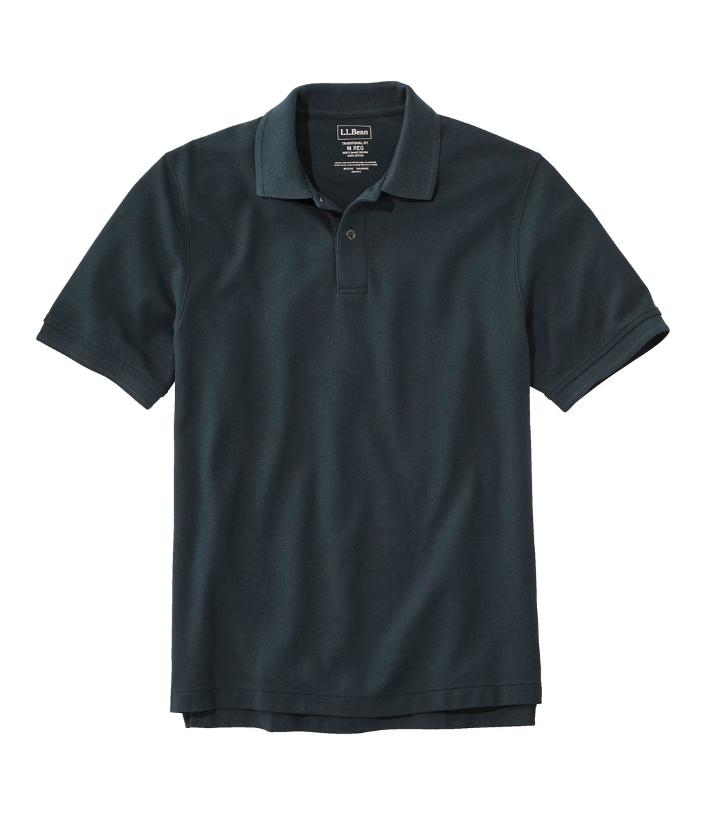 Men's Cotton Piqué Polo Shirt - Black