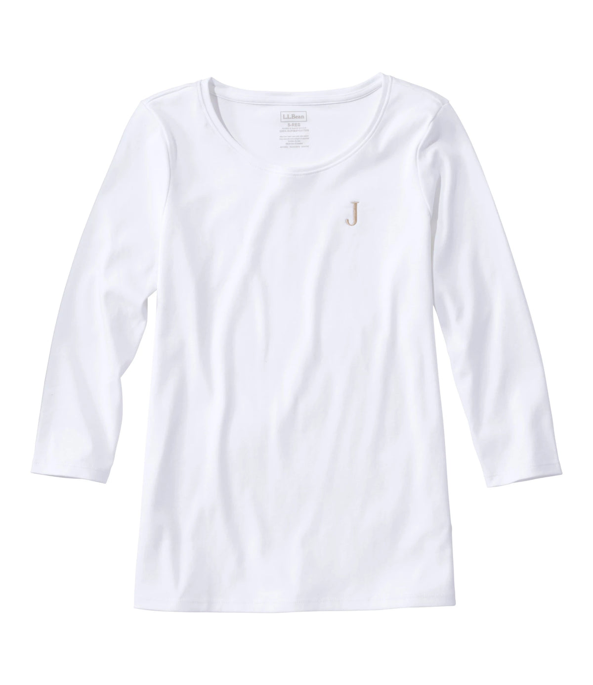 Women's Pima Cotton Jewel Neck T-Shirt - Black