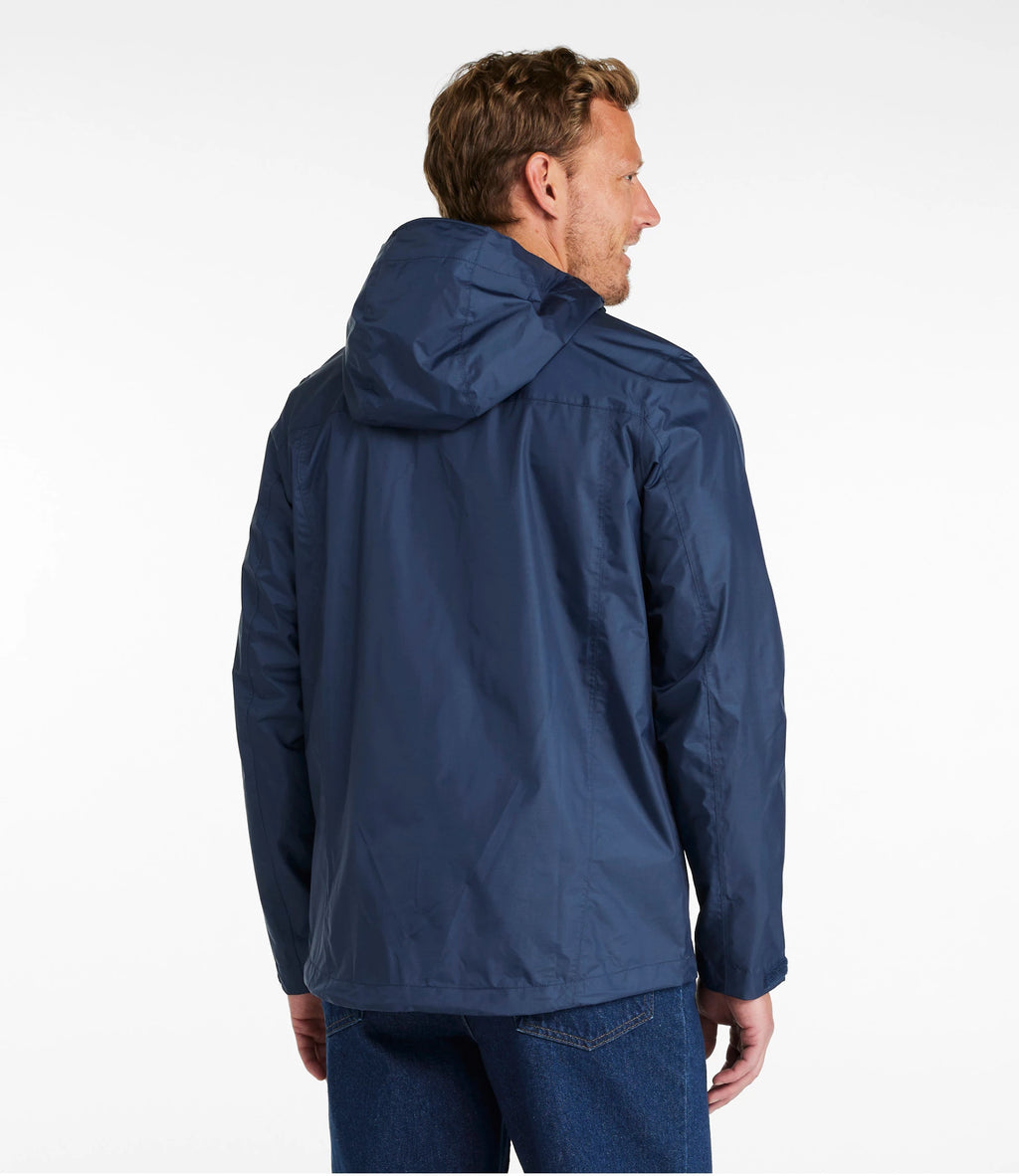 Men's Packable Waterproof Rain Jacket - Black