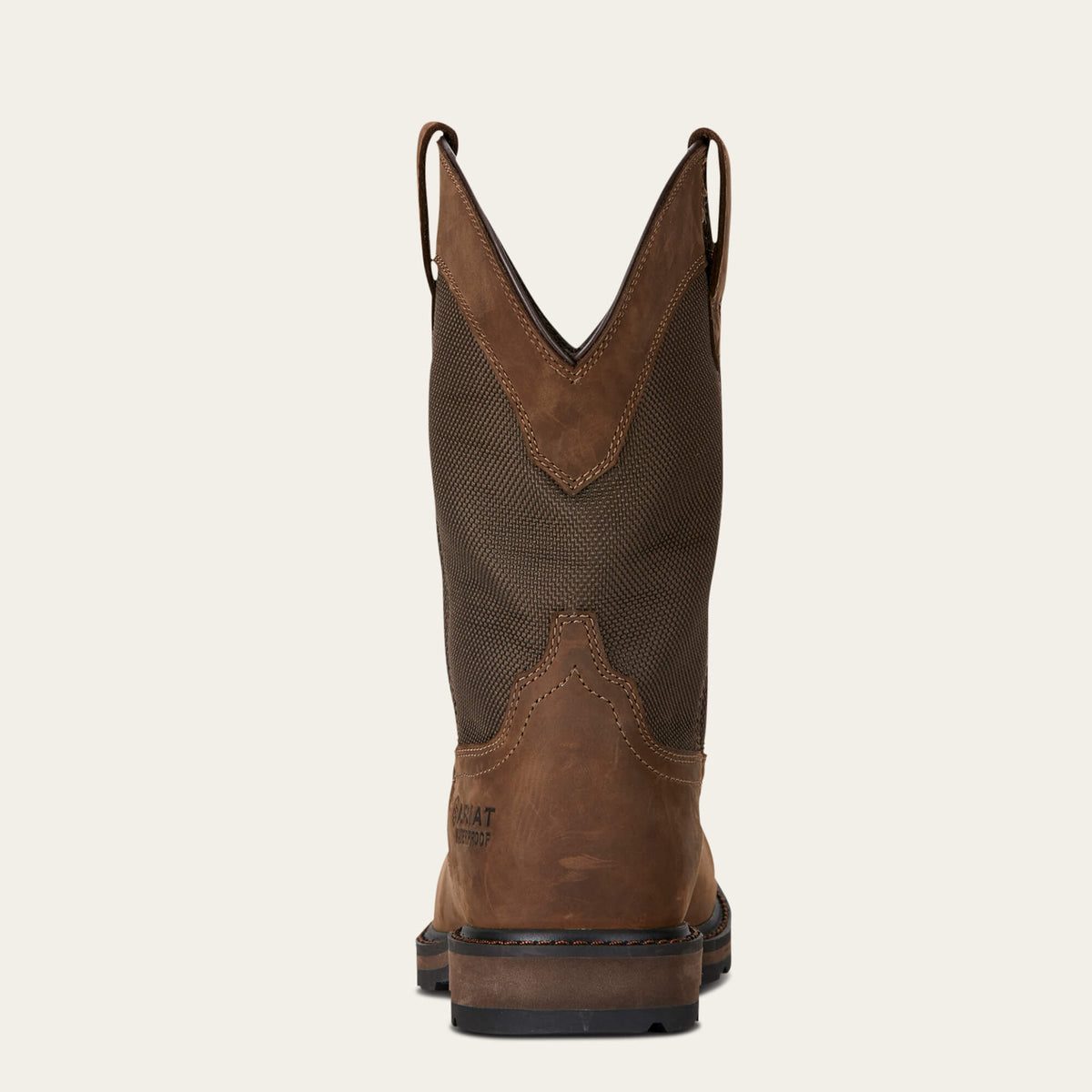 Men's Waterproof Steel Toe Work Boots - Brown
