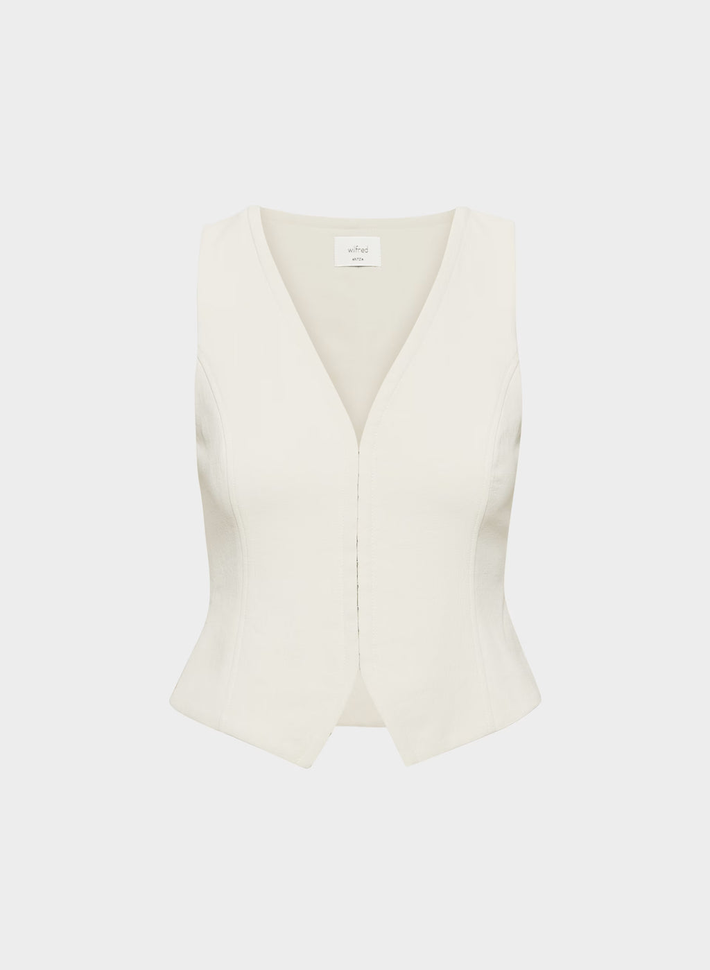 Lined Tailored Suit Vest - Olive