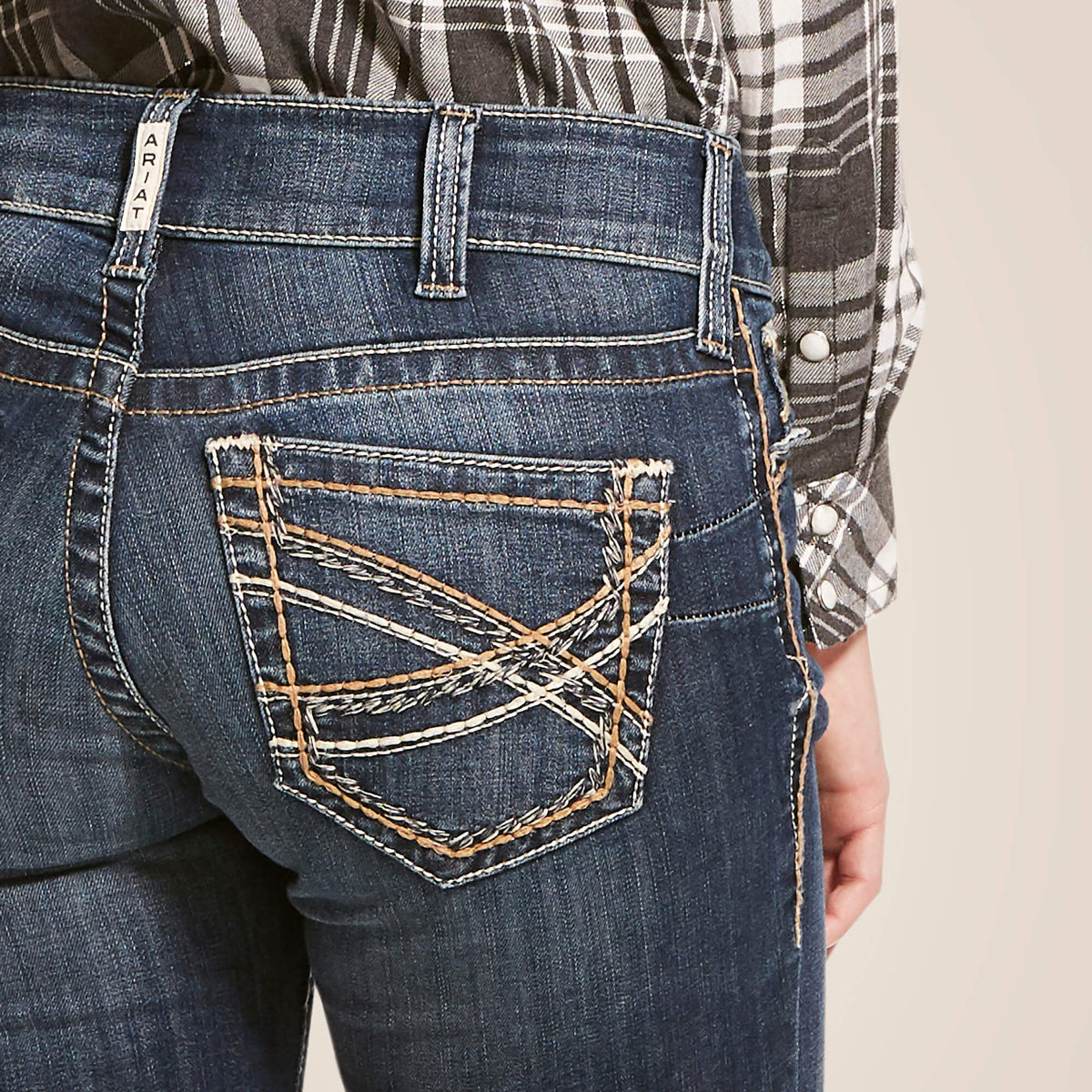 Women's Mid-Rise Stretch Bootcut Jeans - Blue