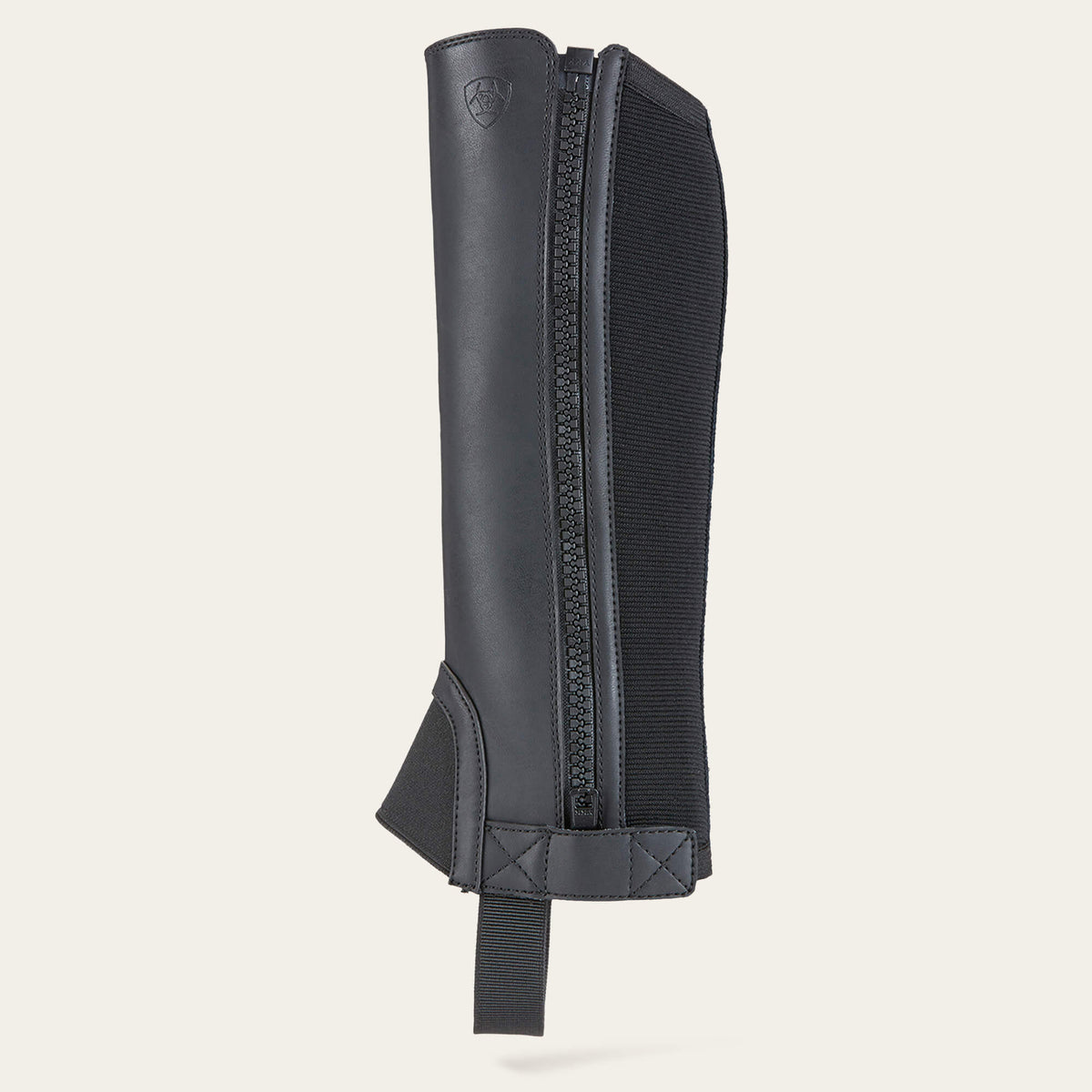Kids' Leather Half Chaps - Black