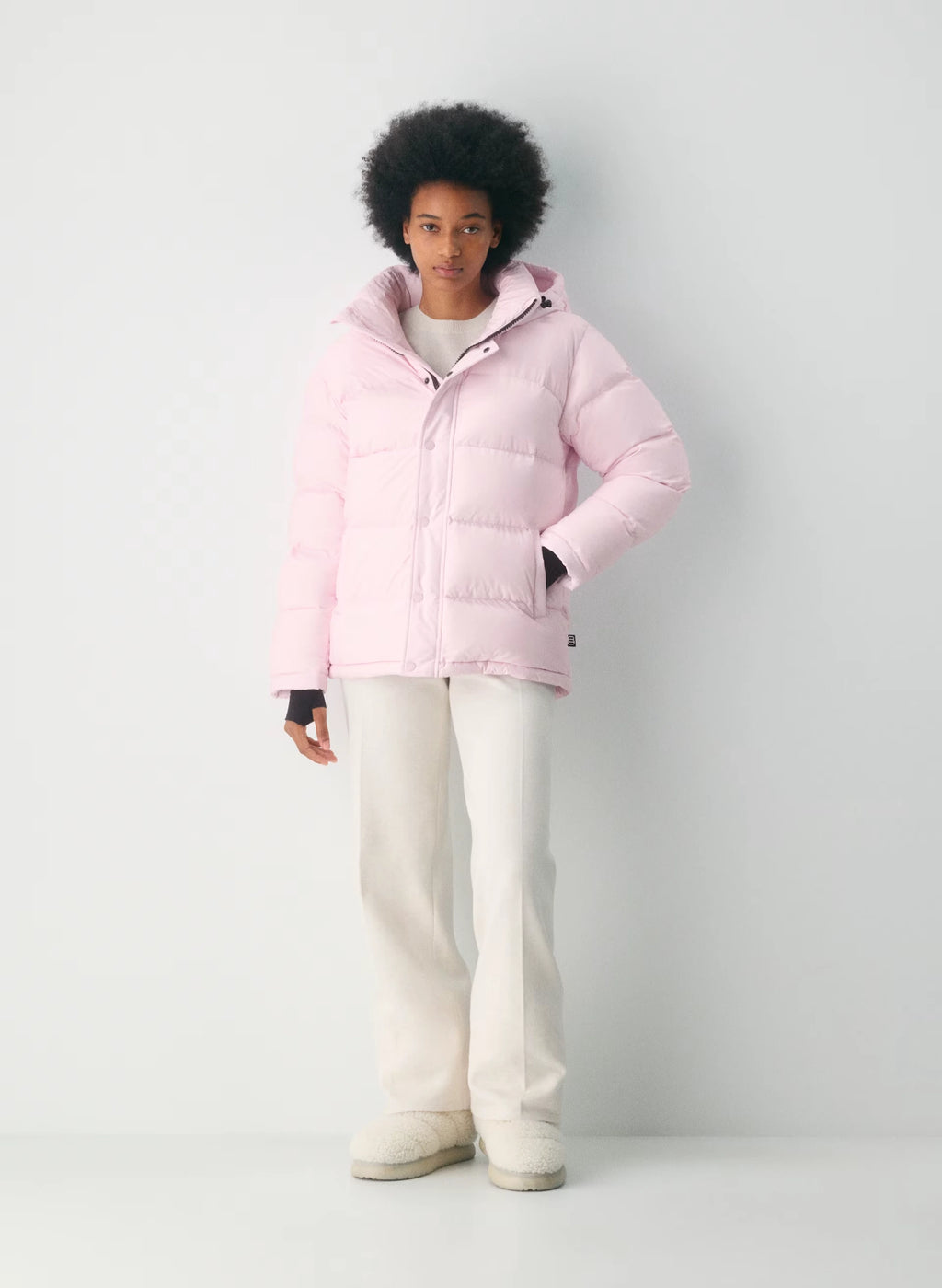 Long Down Puffer Jacket - Blue