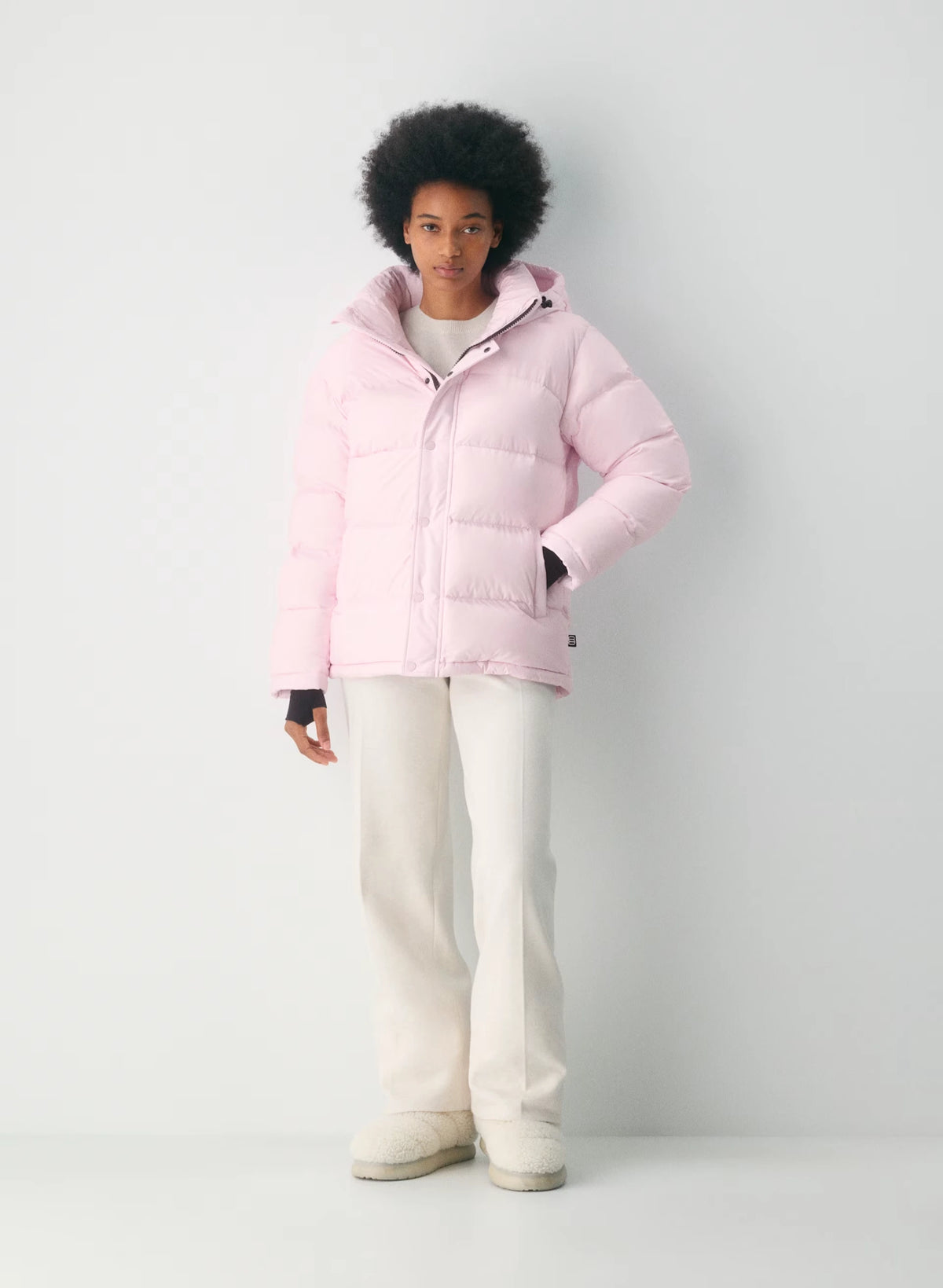 Long Down Puffer Jacket - Blue