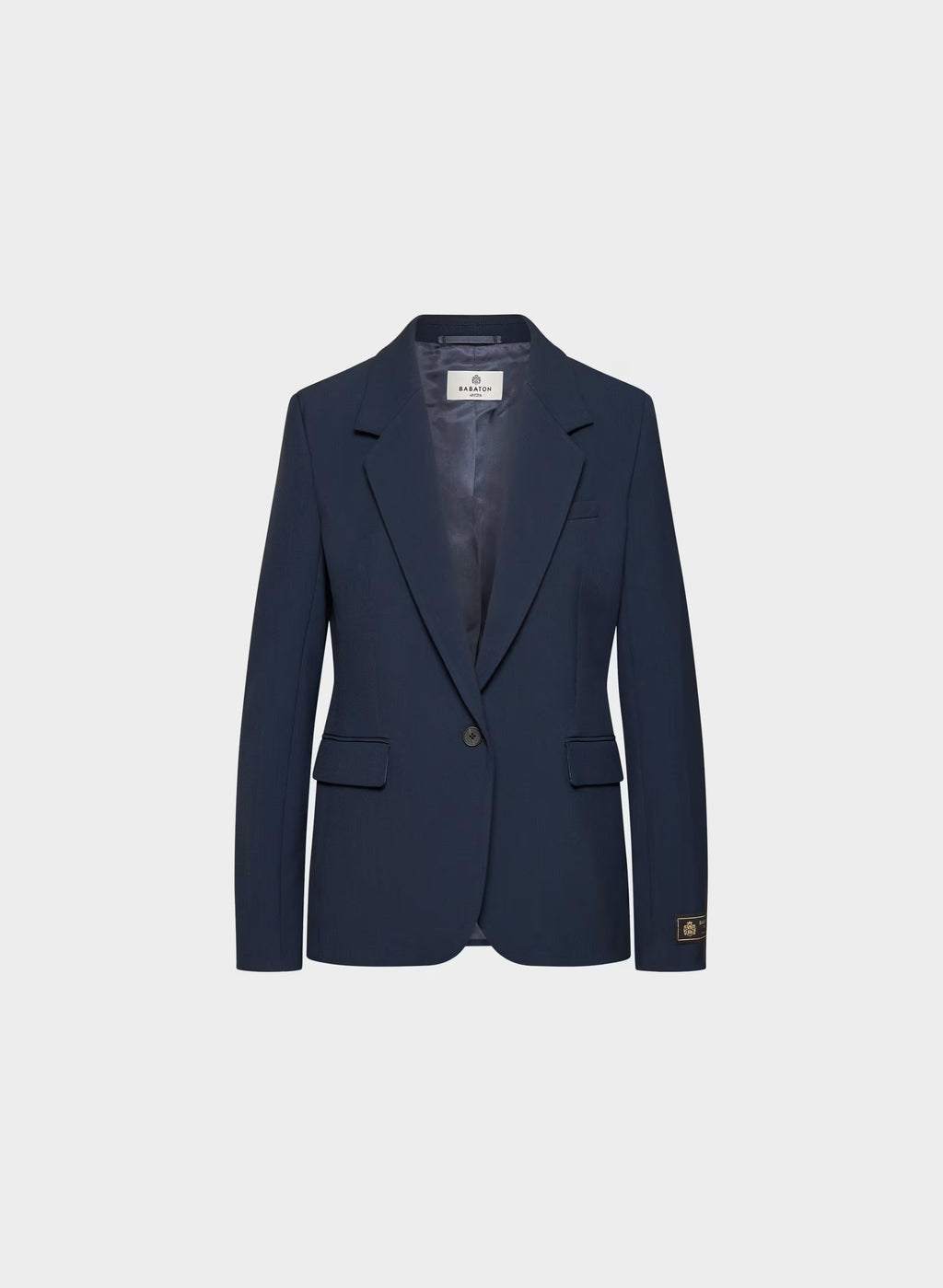 Single-Breasted Stretch Blazer - Check