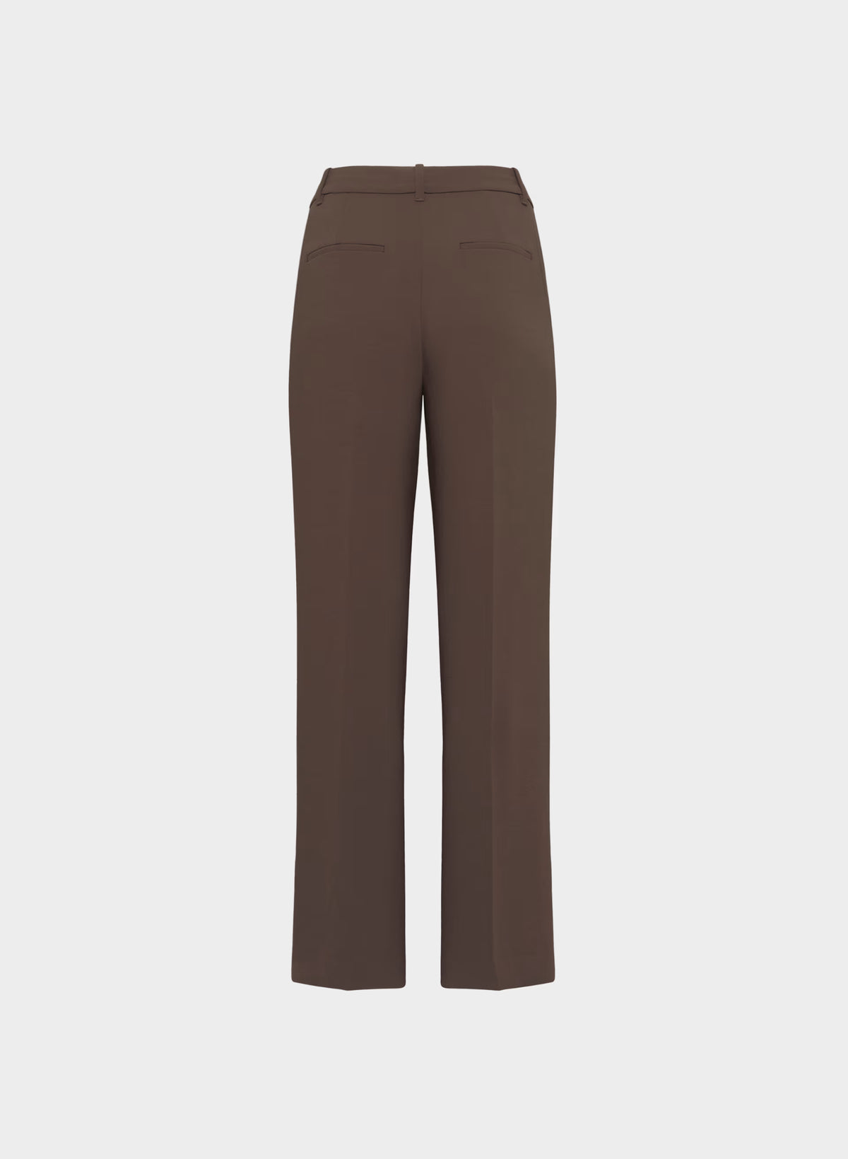 High-Rise Wide-Leg Crepe Trousers - Sand