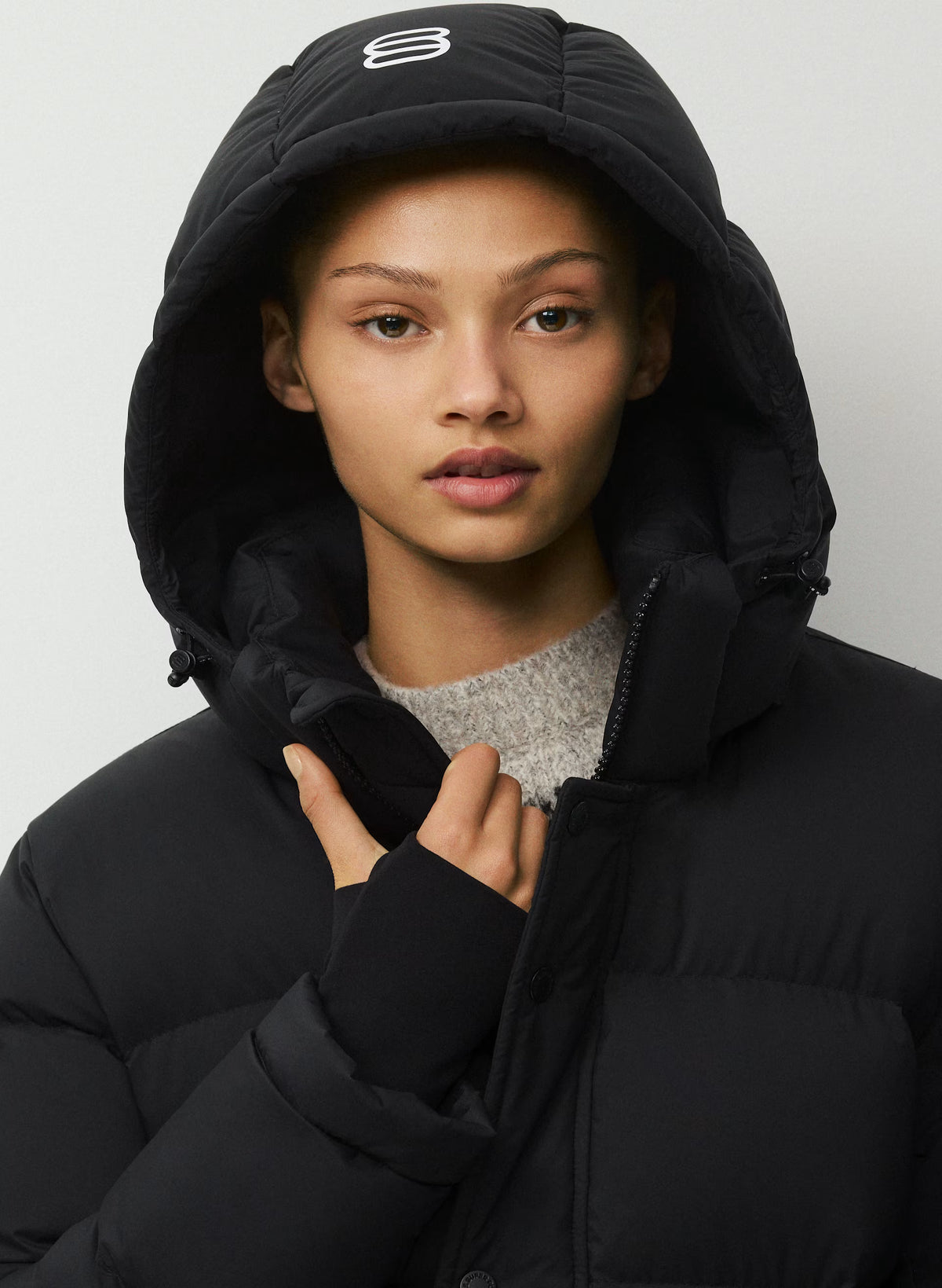 Long Down Puffer Jacket - Blue