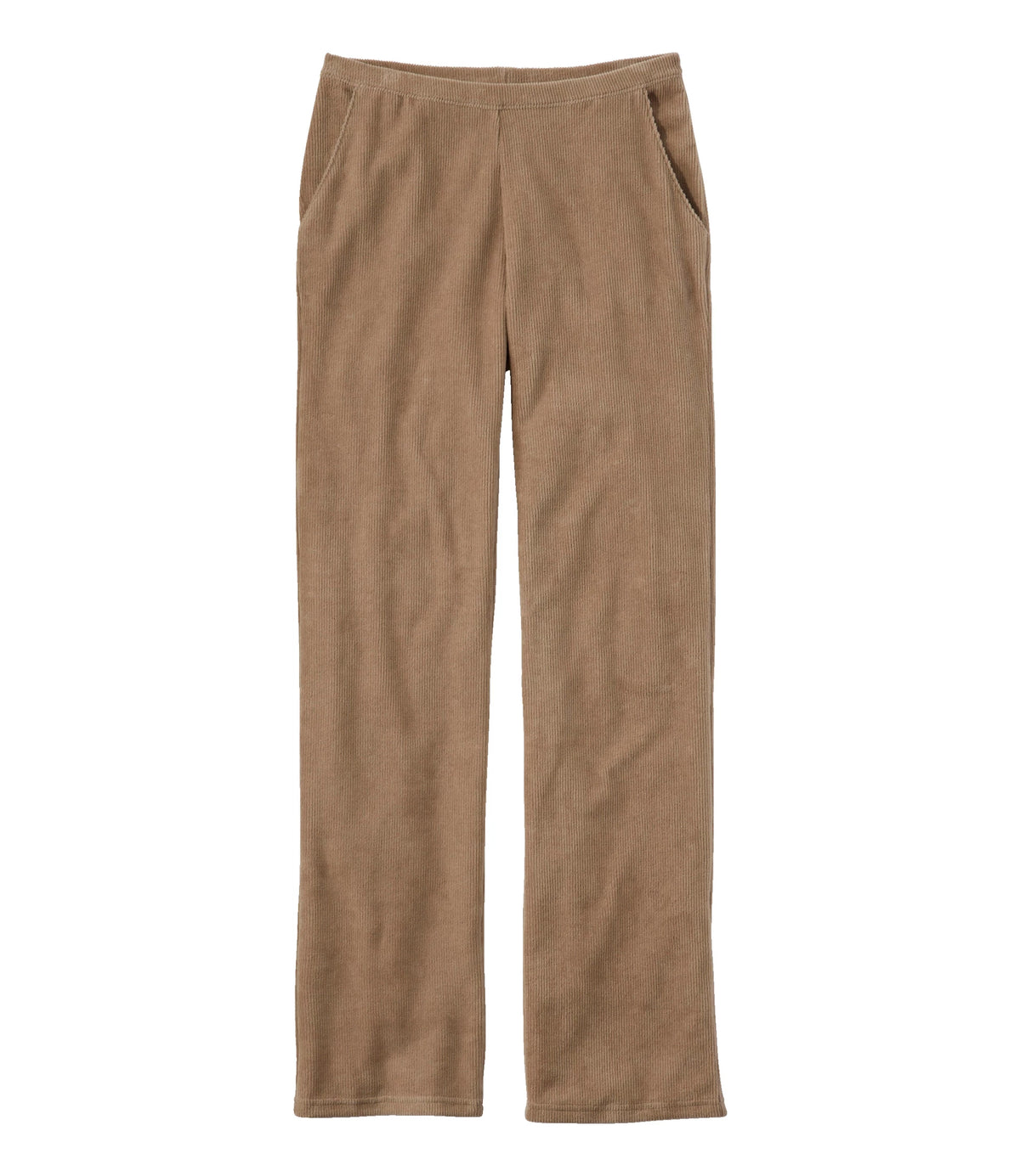 Women's Stretch Corduroy Straight-Leg Pants - Khaki