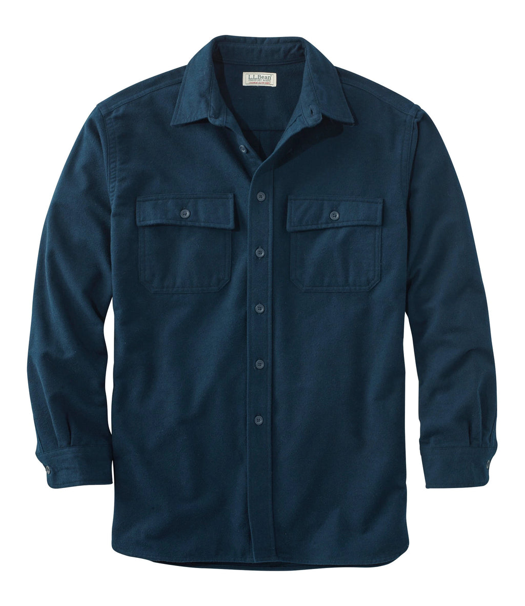 Men's Heavyweight Flannel Button-Up Shirt - Gray