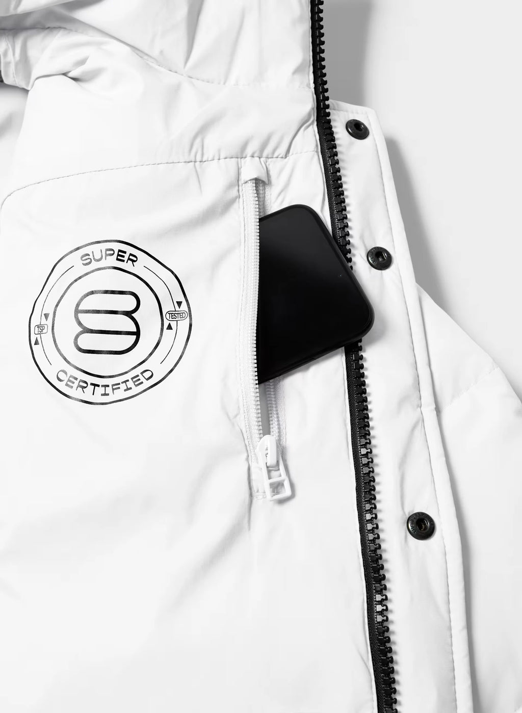Long Down Puffer Jacket - Blue