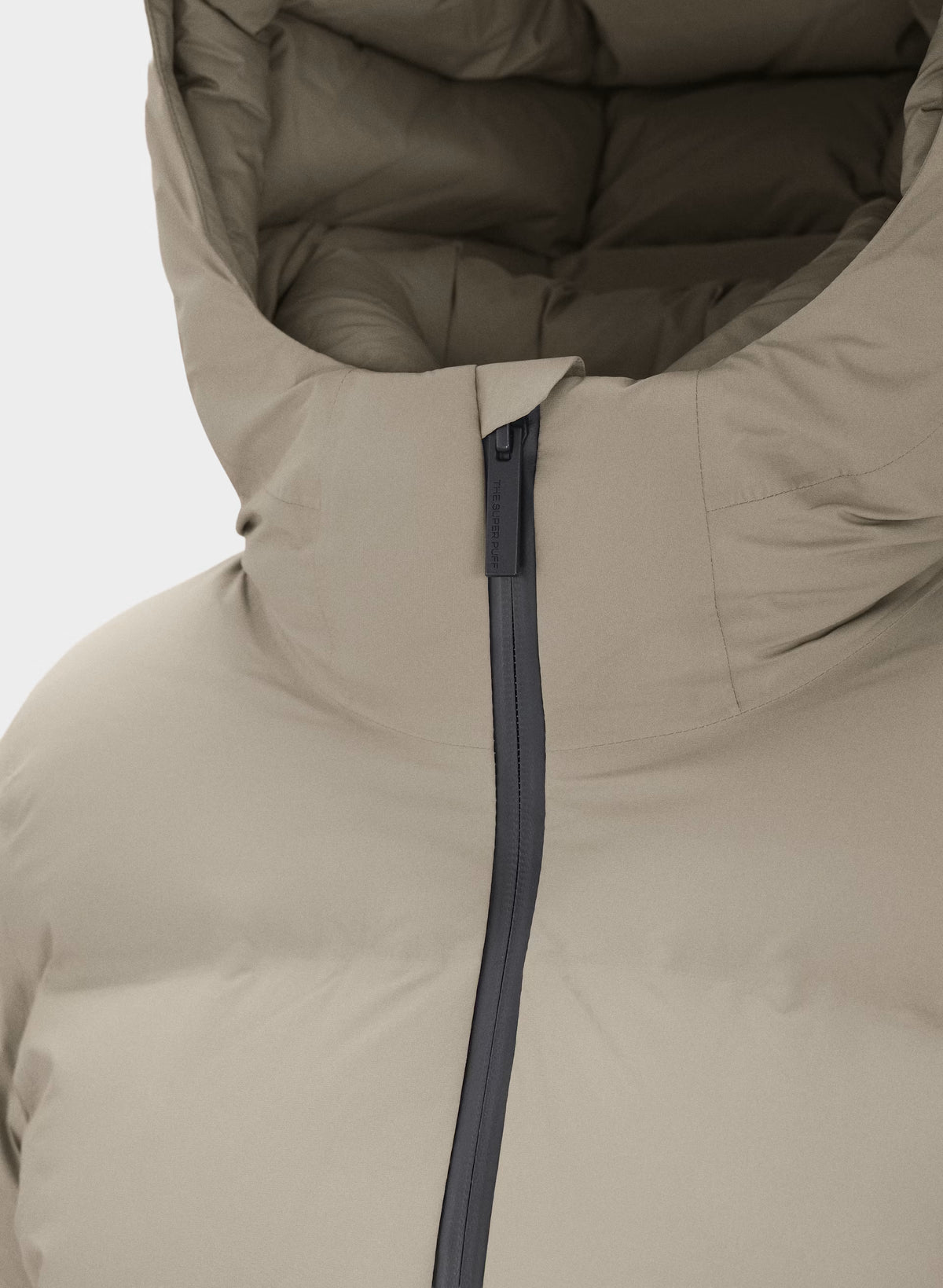 Waterproof Long Down Puffer Coat - Gray