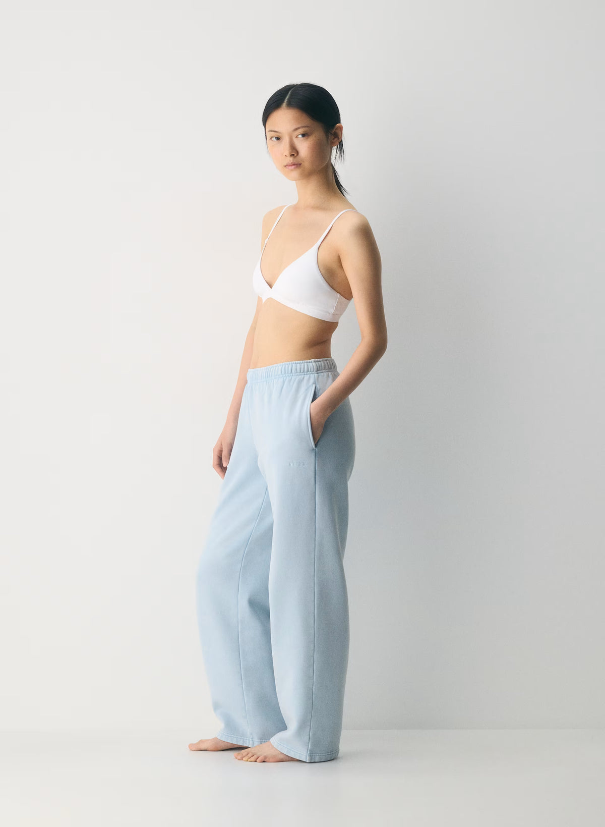 Straight-Leg Fleece Sweatpants - Yellow