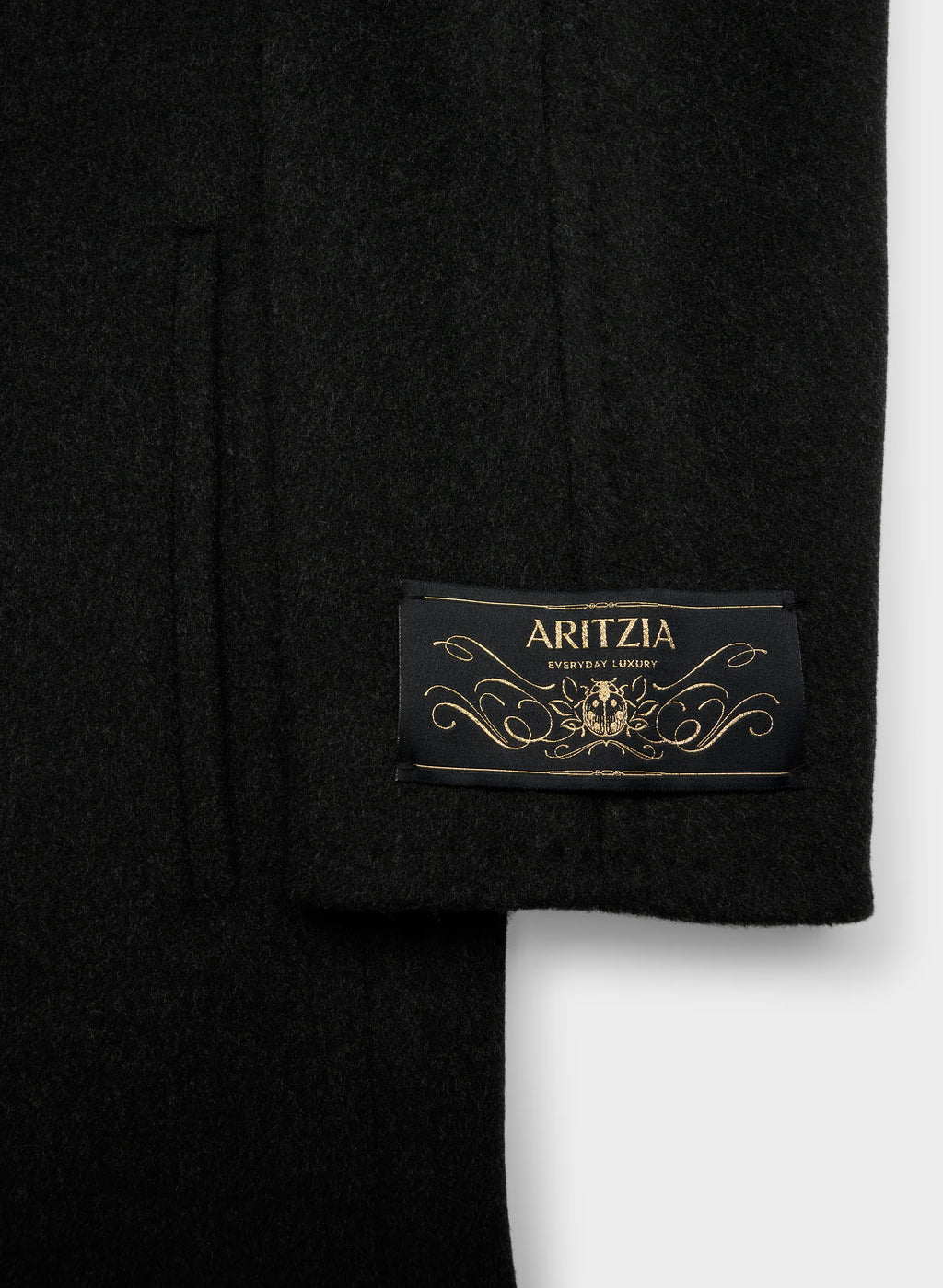 Double-Breasted Wool Cashmere Coat - Herringbone