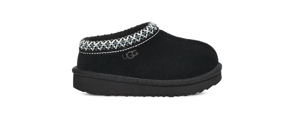 Toddler Suede Slip-On Slipper - Black