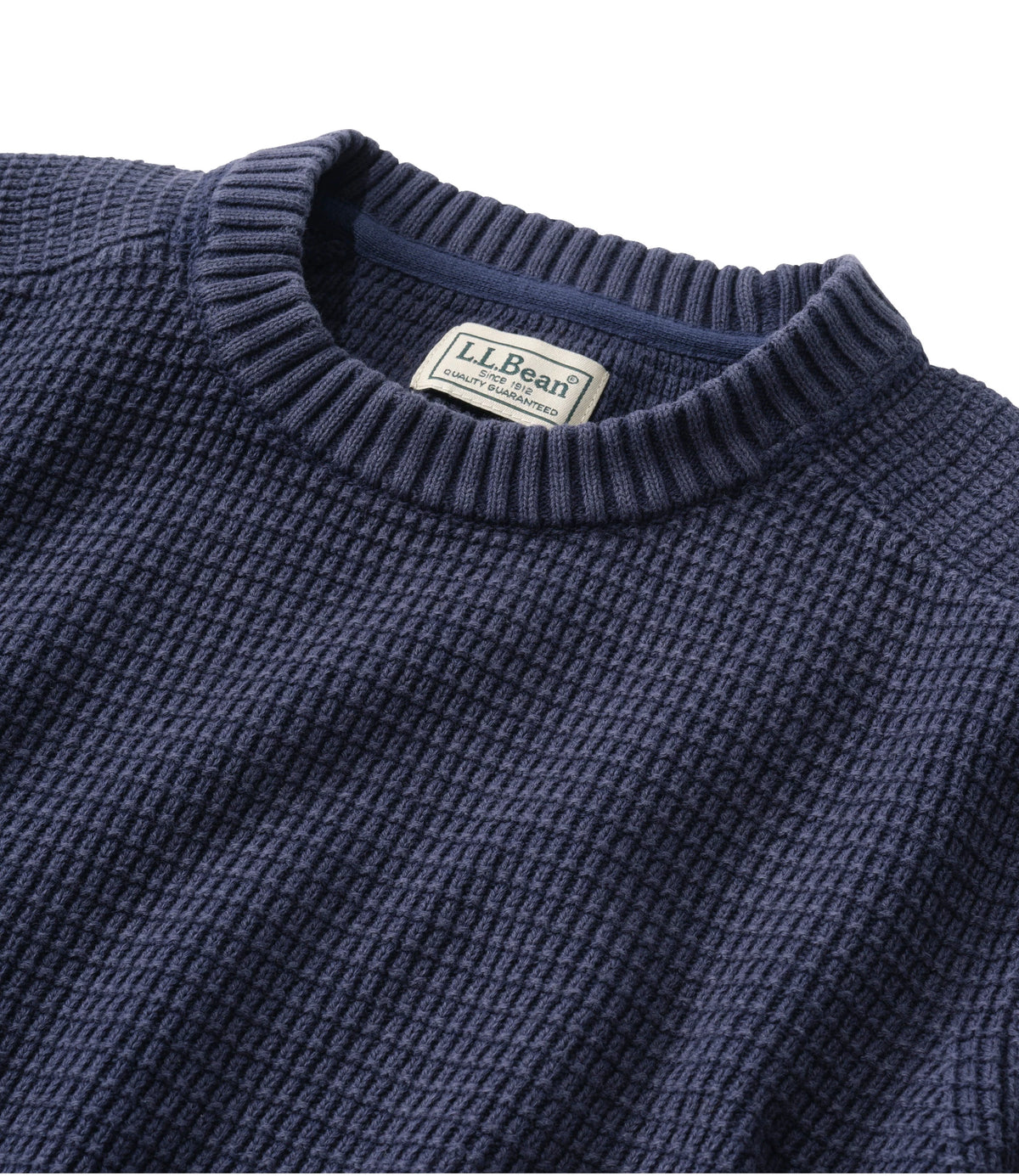 Men's Textured Cotton Crewneck Sweater - Sienna