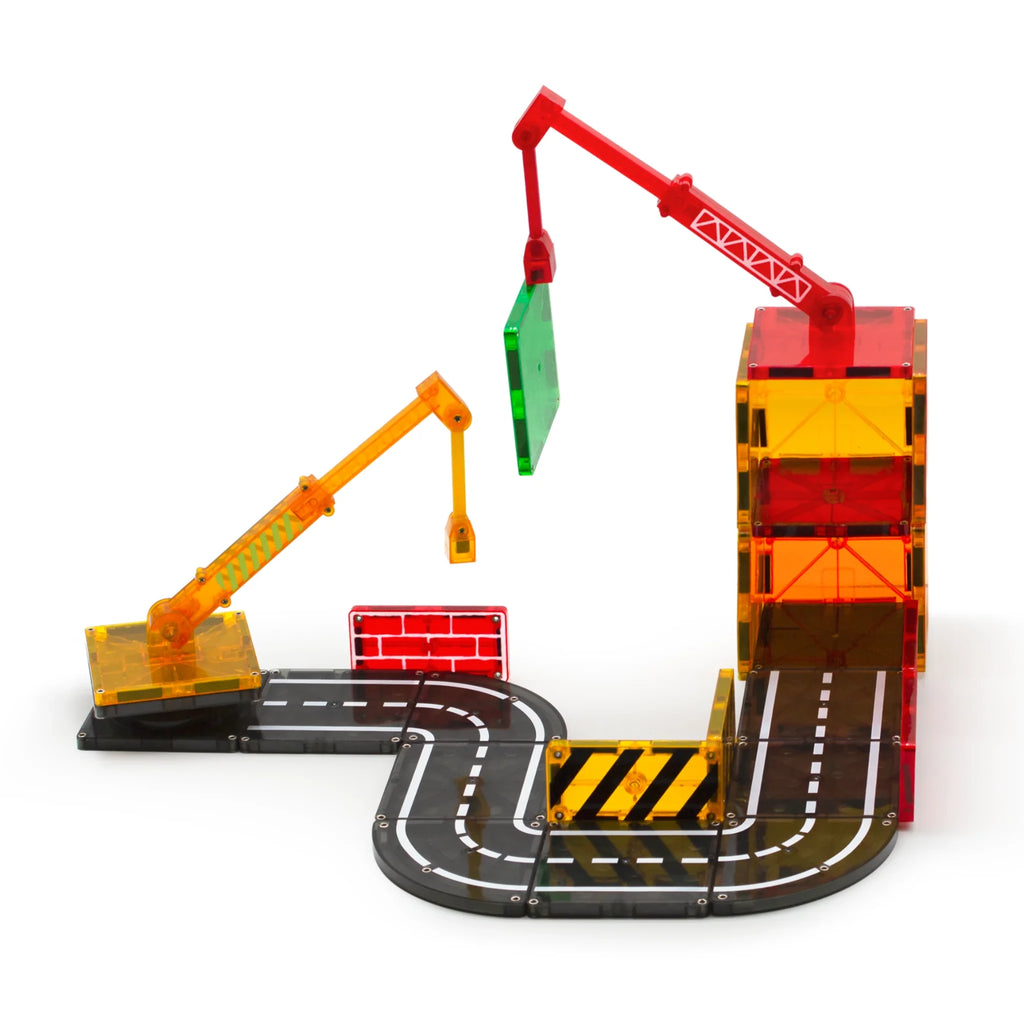 Construction Road Magnetic Building Set - 32 Pieces