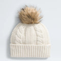 Women's Pom Knit Beanie - Cream