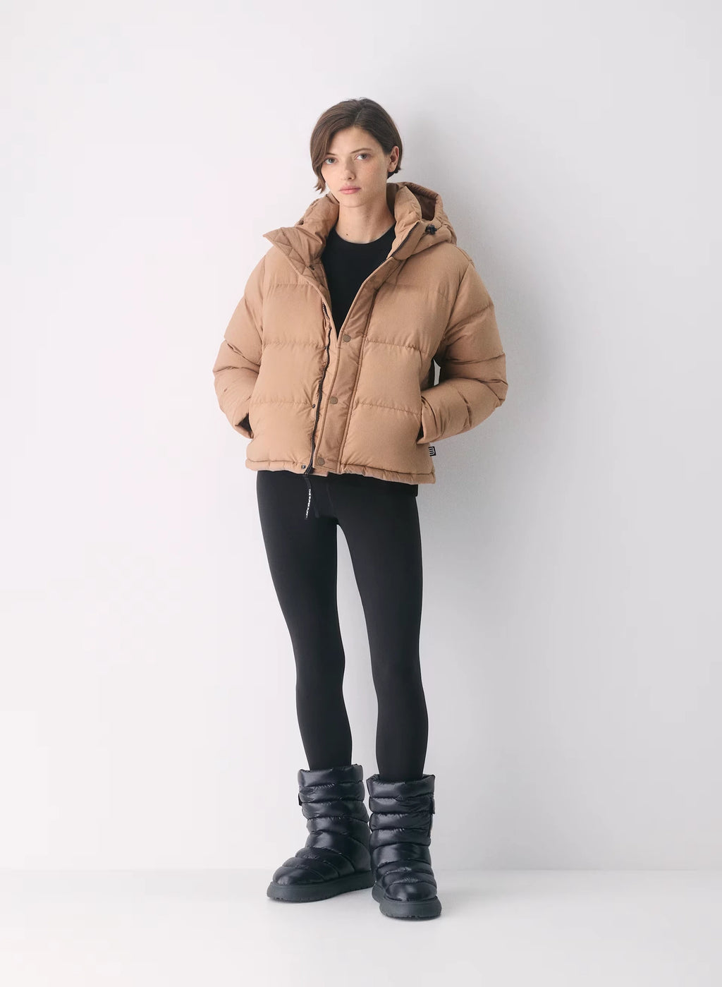 Short Down Puffer Jacket - Blue