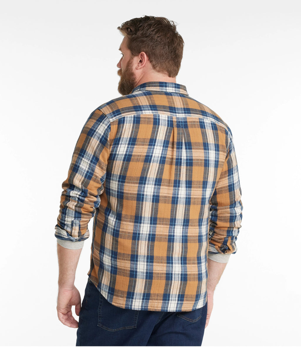Men's Brushed Cotton Flannel Shirt - Barley