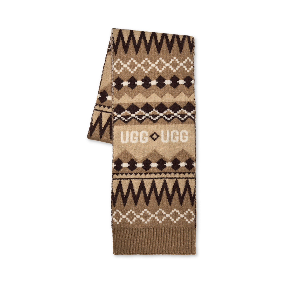 Women's Fair Isle Knit Scarf