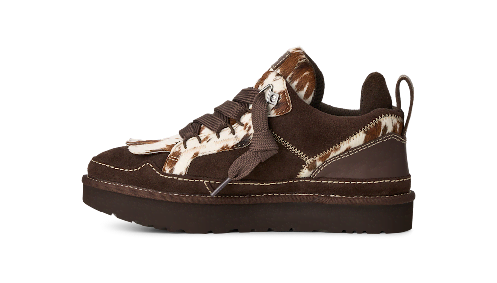 Women's Western Suede And Leather Sneaker