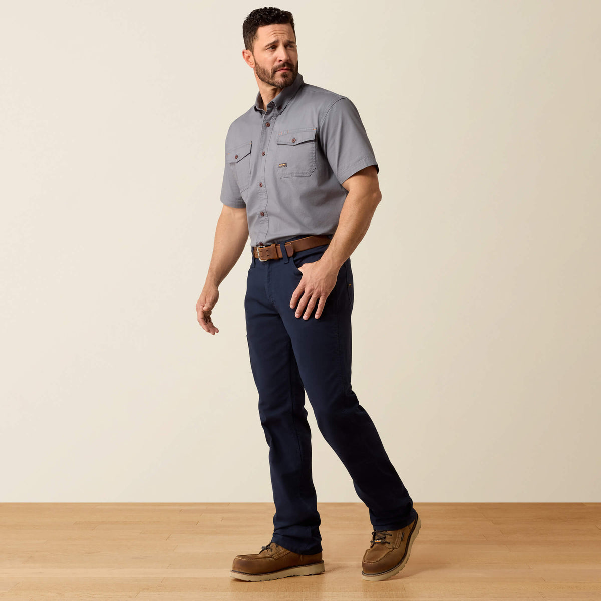 Men's Relaxed Stretch Canvas Work Pants - Khaki