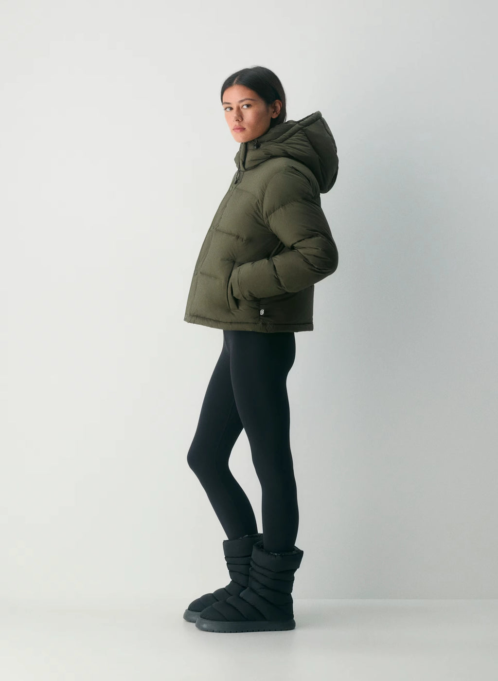 Short Down Puffer Jacket - Blue