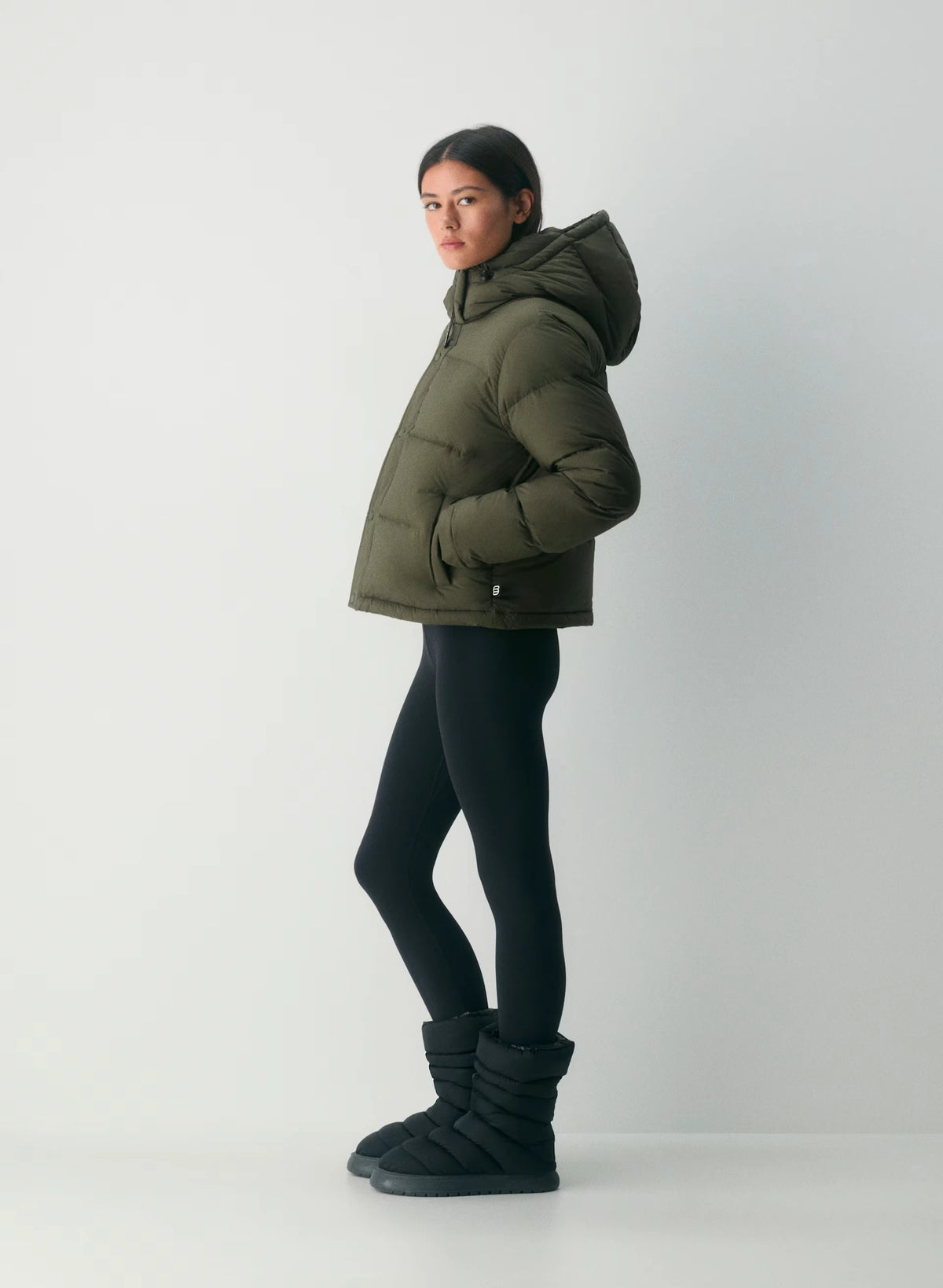 Short Down Puffer Jacket - Blue