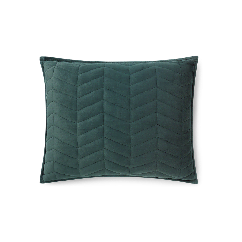 King Chevron Quilt Set - Deep Night