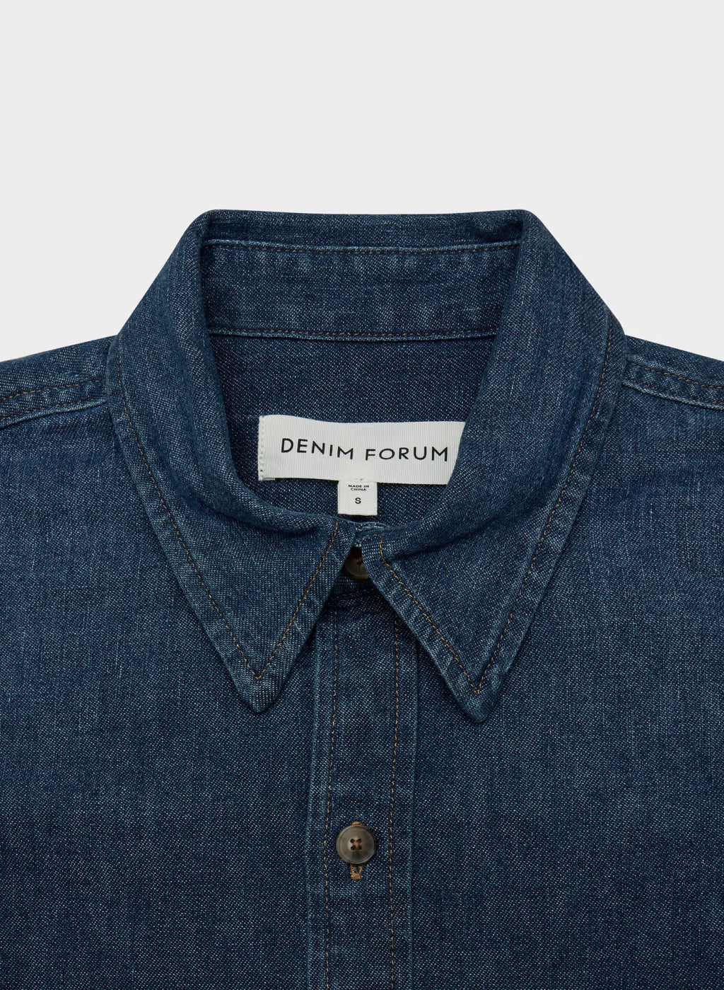 Oversized Hemp Blend Denim Shirt - Indigo