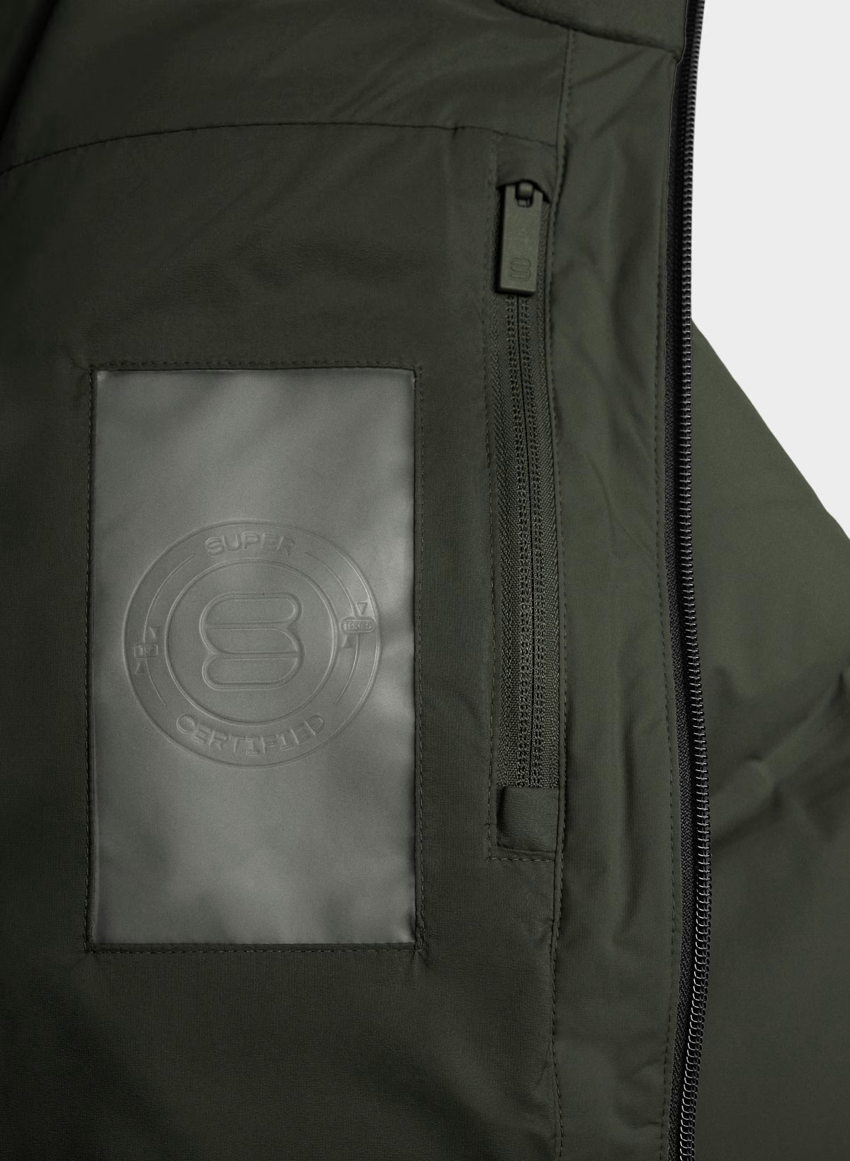 Waterproof Long Down Puffer Coat - Gray