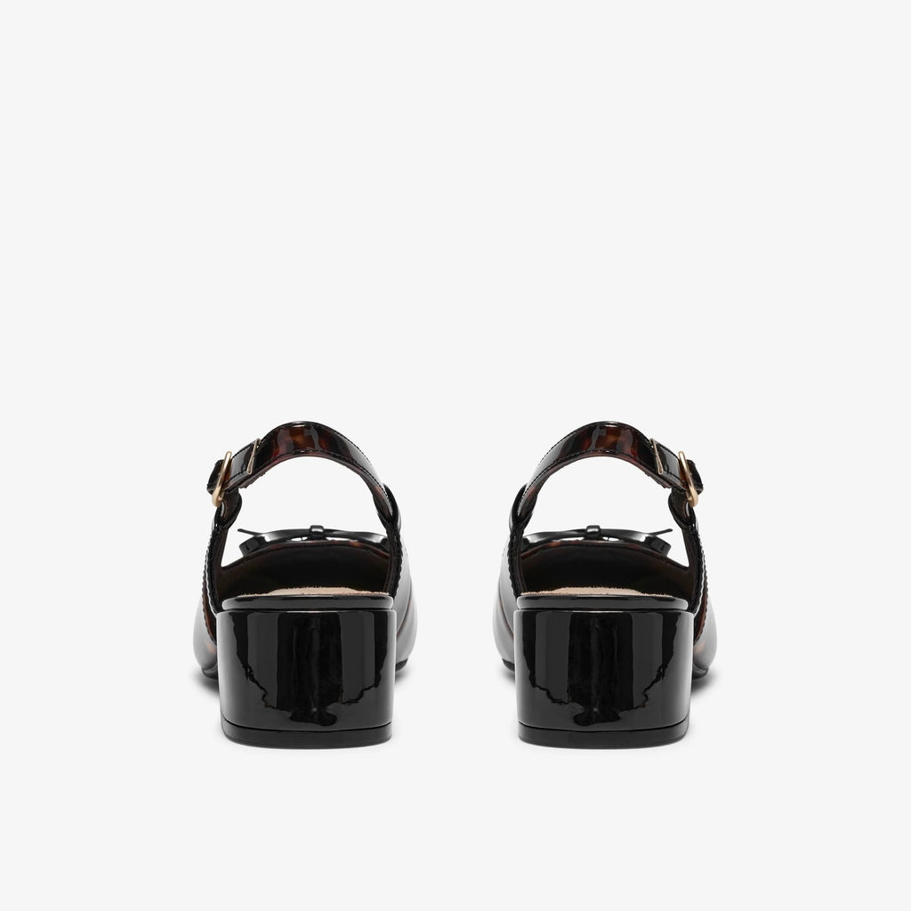 Women's Tortoiseshell Slingback Block Heel Pump